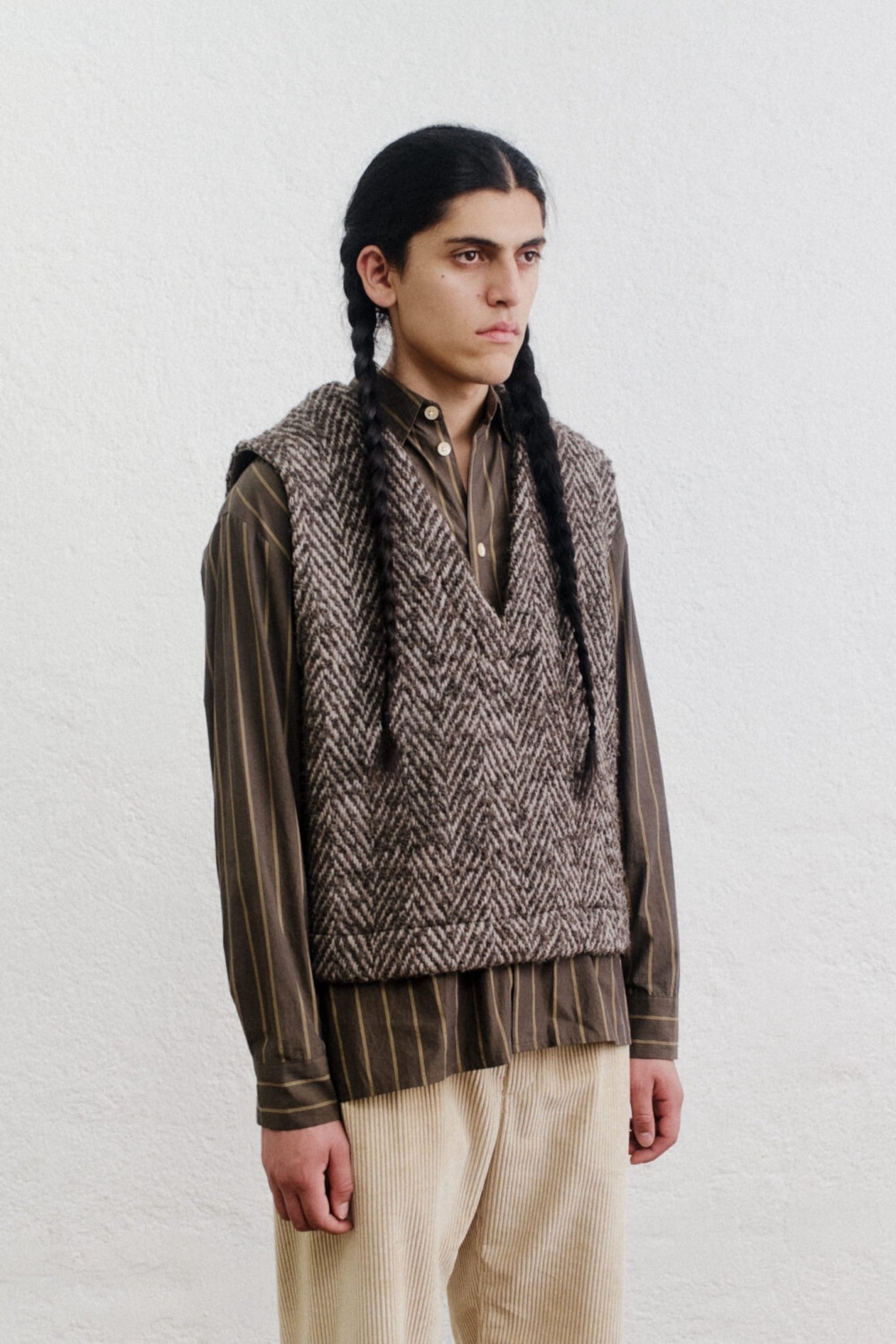 Gilet A Kind Of Guise - Ayavi Vest (Bold Brown Herringbone)