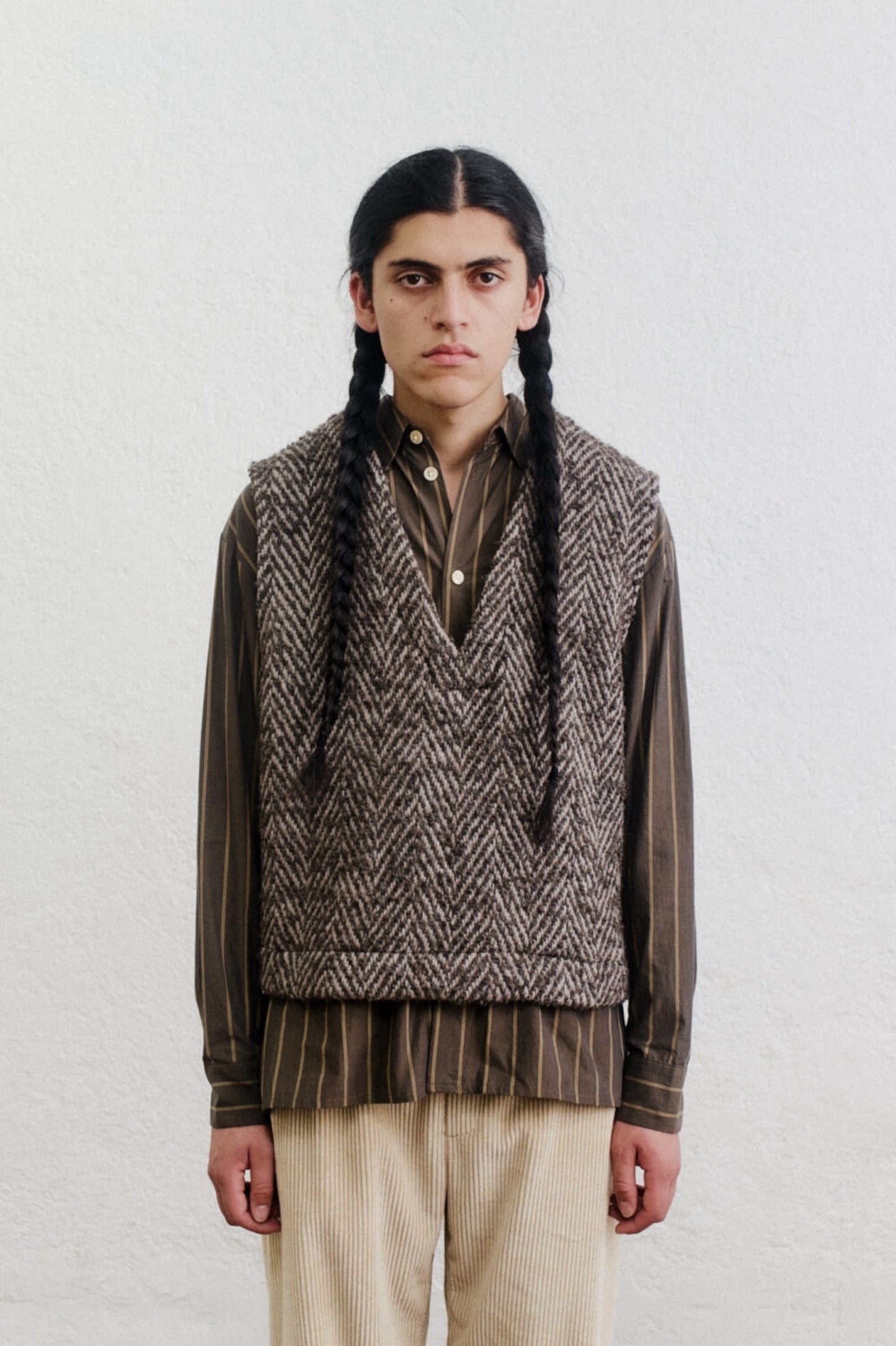 Gilet A Kind Of Guise - Ayavi Vest (Bold Brown Herringbone)