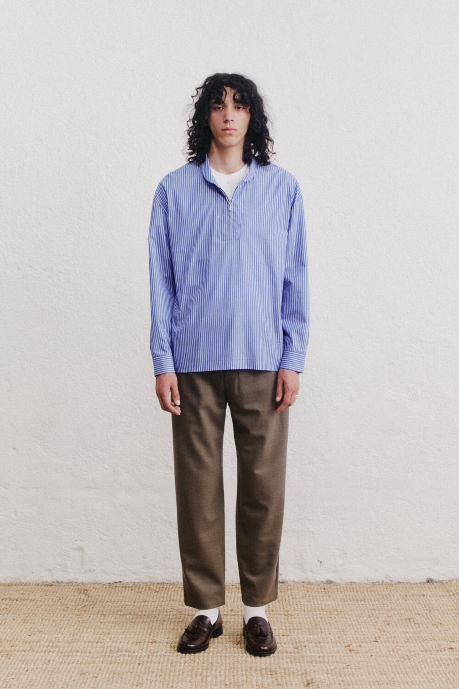 Chemise A Kind Of Guise - Chao Fishermens Shirt (Crisp Pacifique Stripe)