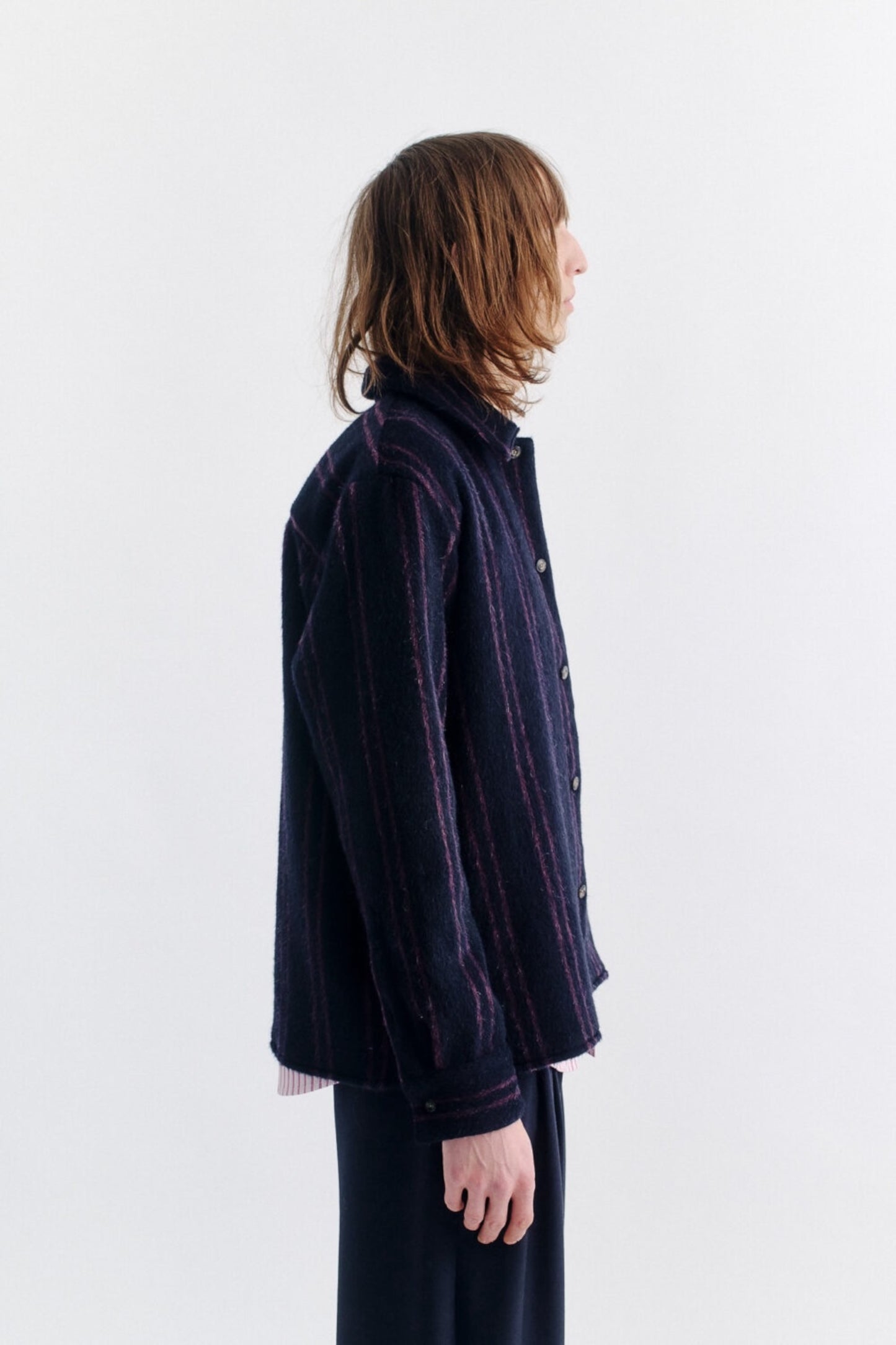 Surchemise A Kind Of Guise - Cullu Overshirt (Furry Navy Stripe)