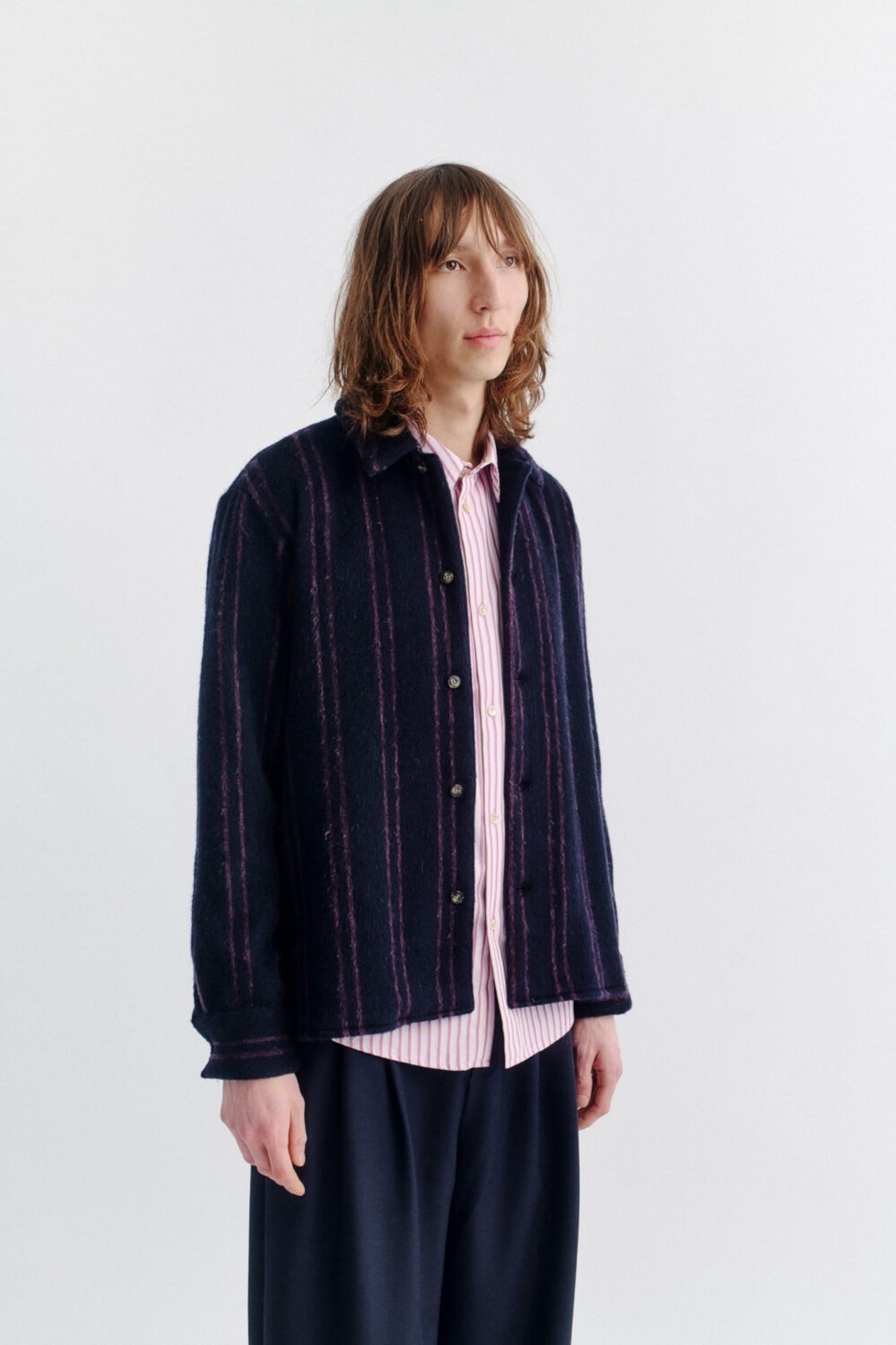 Surchemise A Kind Of Guise - Cullu Overshirt (Furry Navy Stripe)