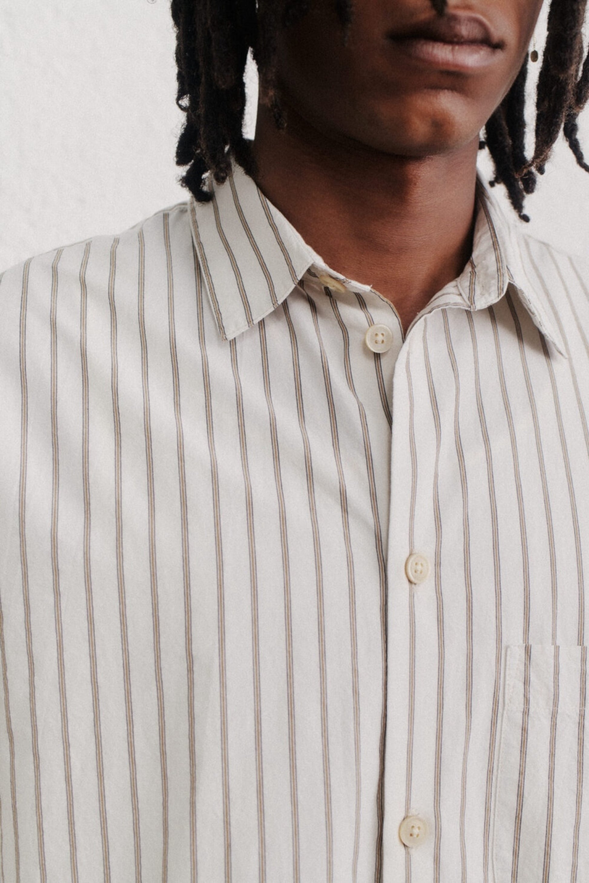 Chemise A Kind Of Guise - Gusto Shirt (Cream Stripe)