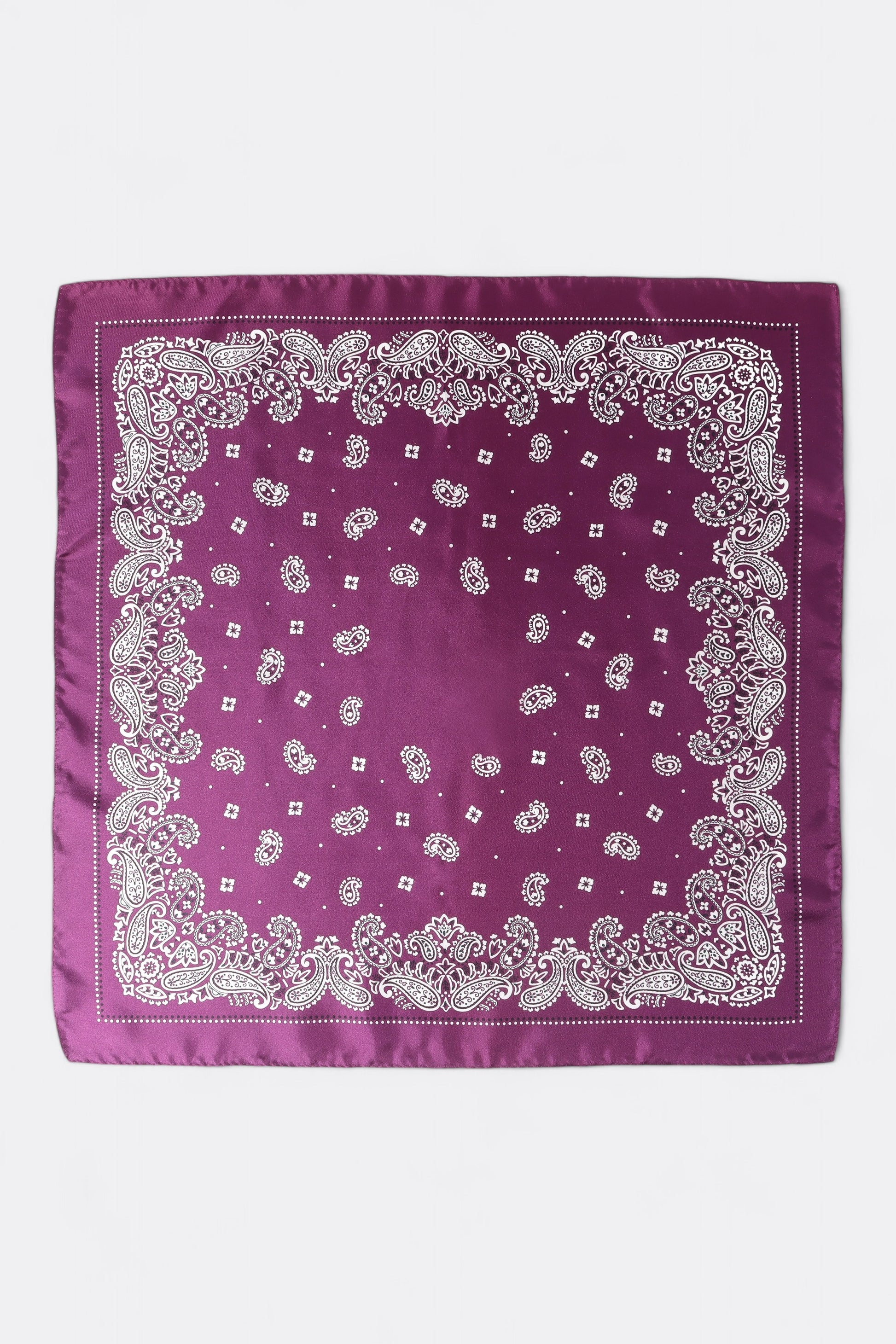 Bandana Anonymous Ism - Paisley & Dots Silk Scarf (0050 Purple)