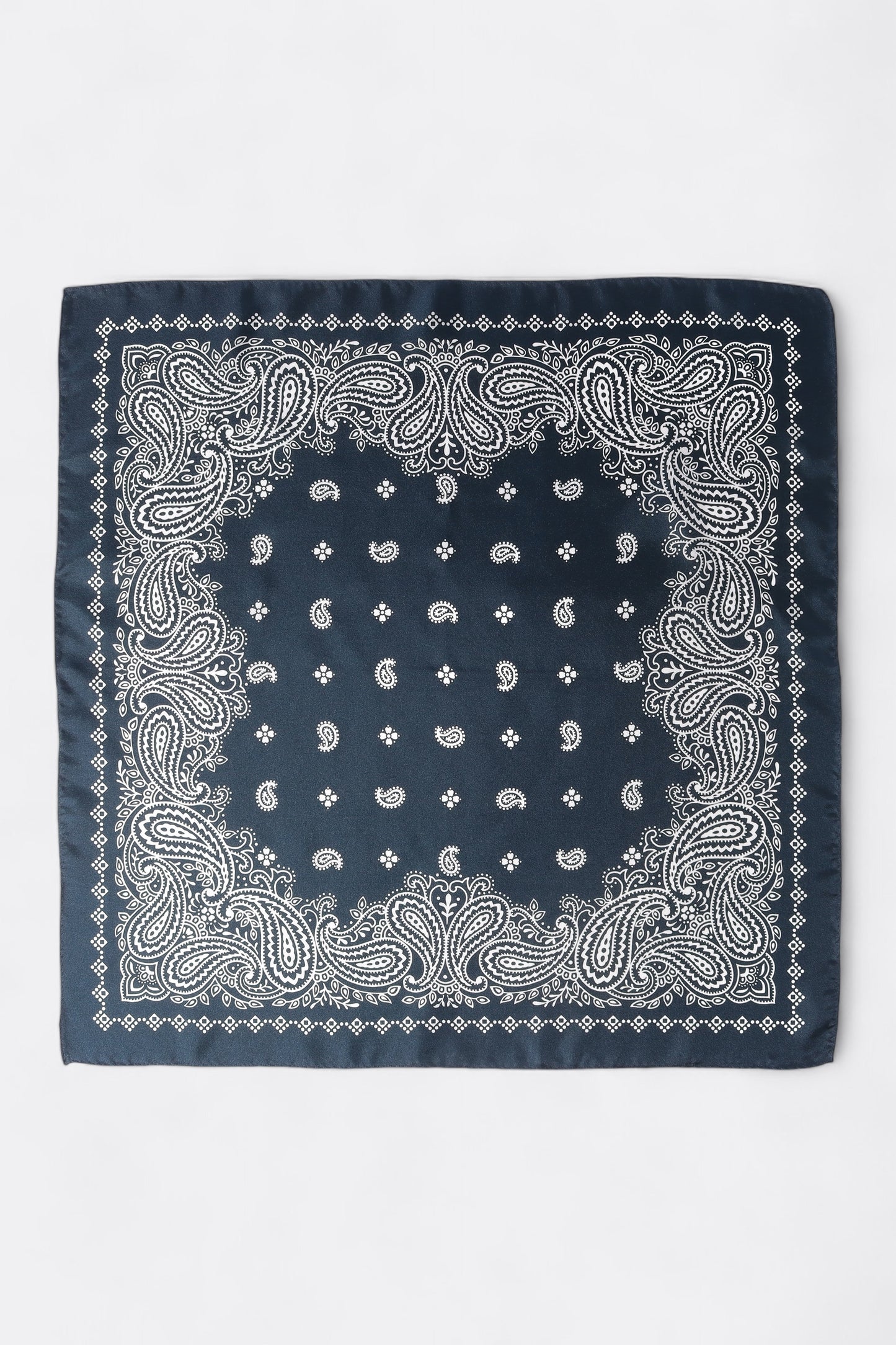 Bandana Anonymous Ism - Paisley Silk Scarf (0049 Navy)