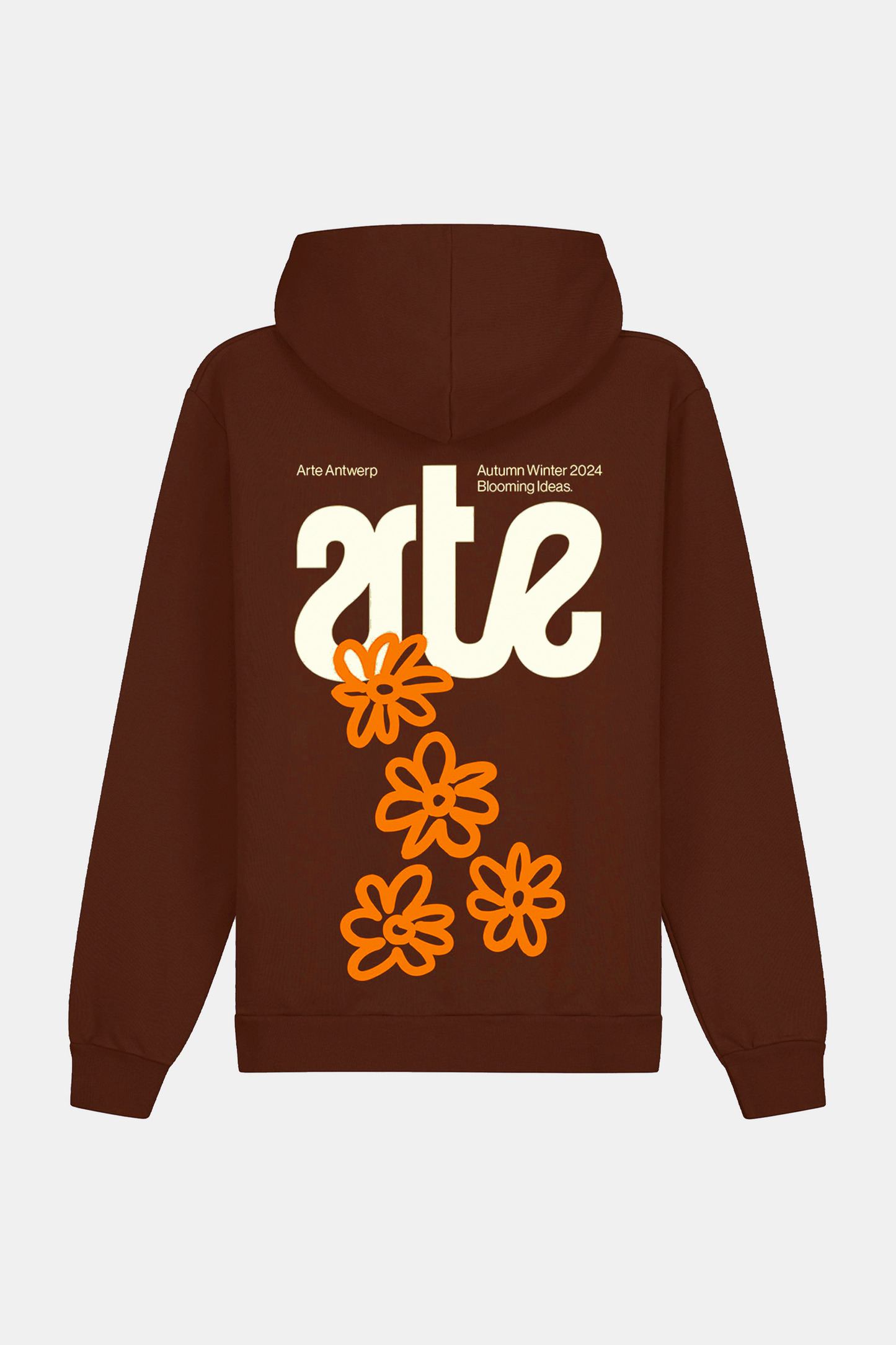 Sweat Capuche Arte - Blooming Ideas Hoodie (Brown)