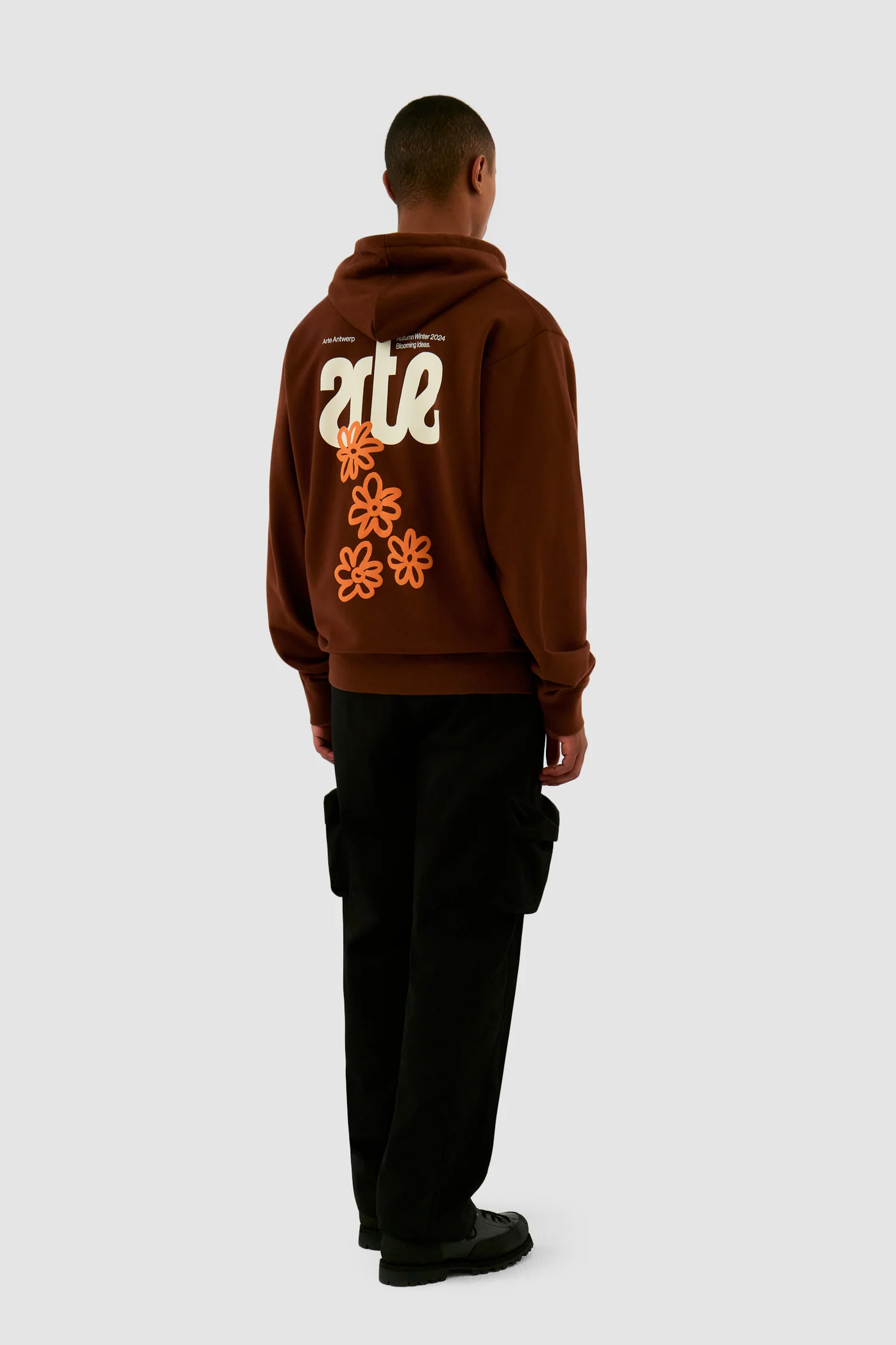 Sweat Capuche Arte - Blooming Ideas Hoodie (Brown)