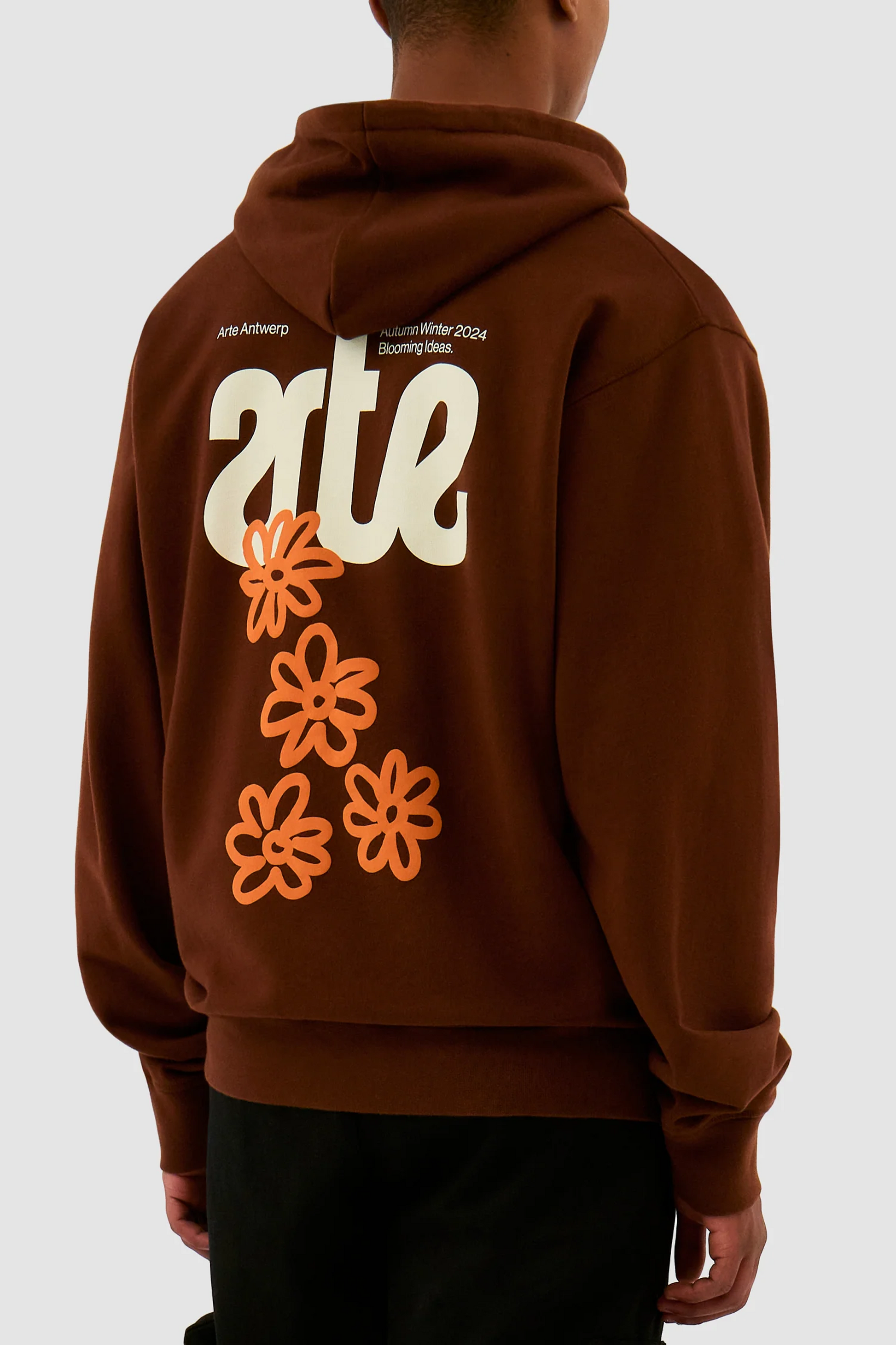 Sweat Capuche Arte - Blooming Ideas Hoodie (Brown)