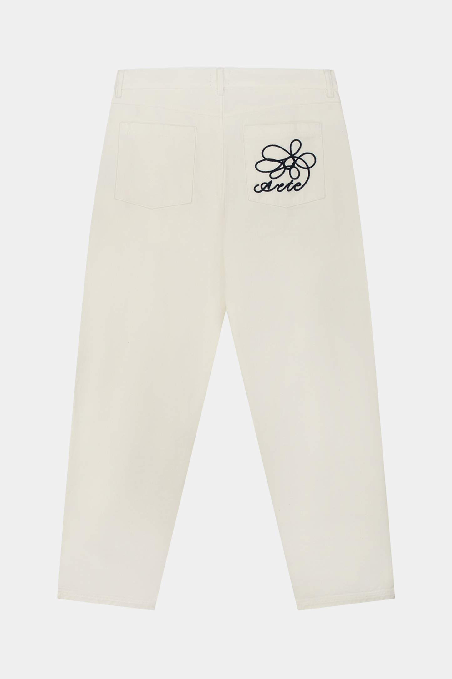 Pantalon Arte - Embroidery Pocket Pants (Cream)