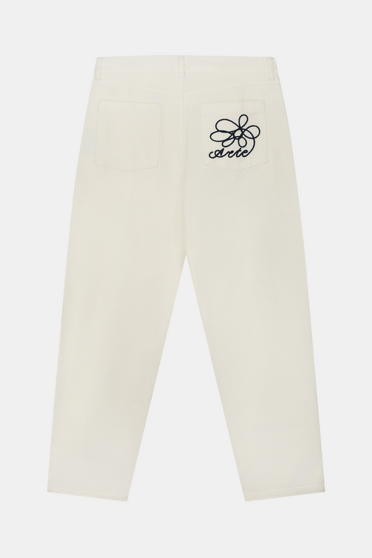 Pantalon Arte - Embroidery Pocket Pants (Cream)