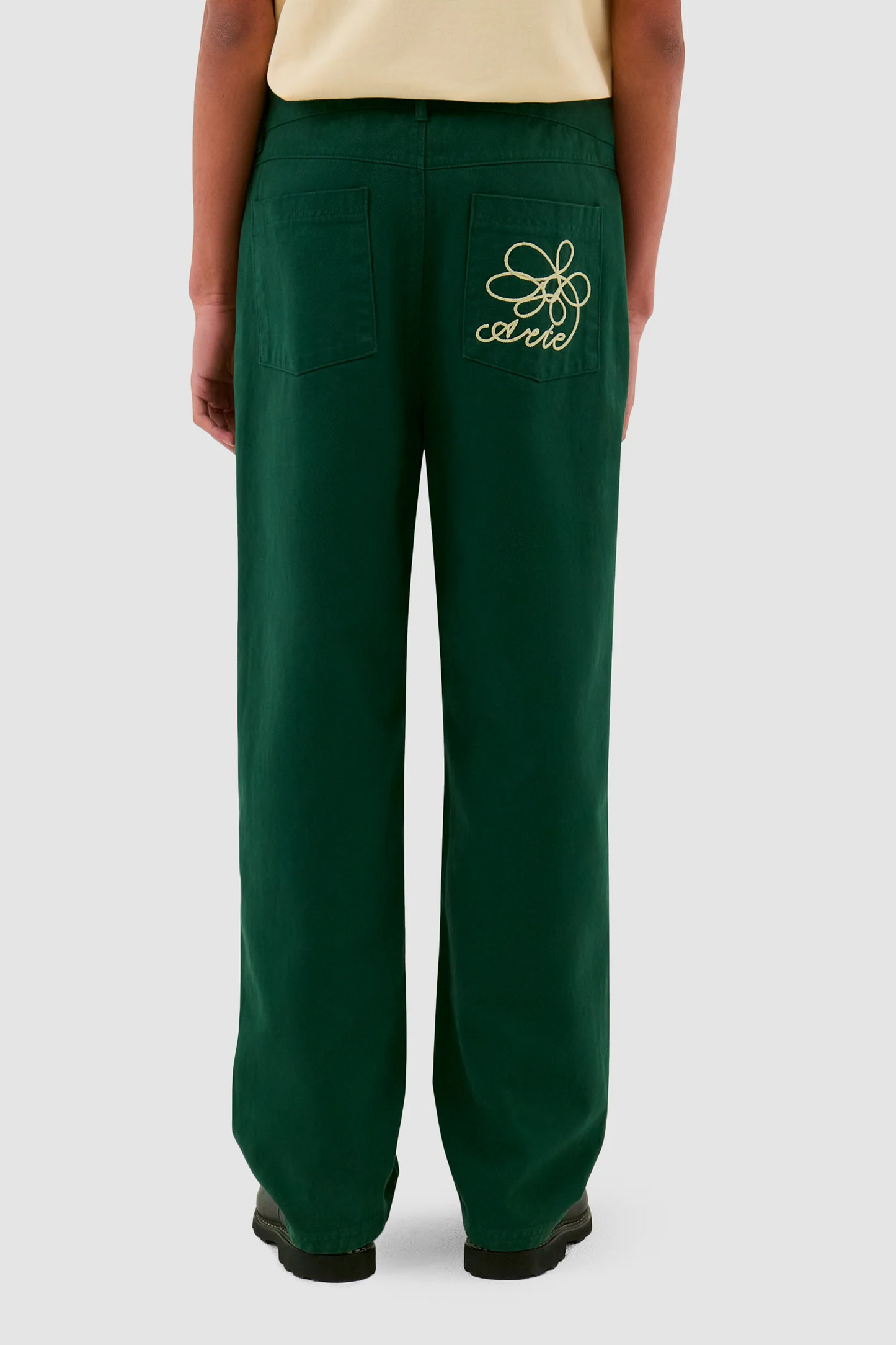 Pantalon Arte - Embroidery Pocket Pants (Green)