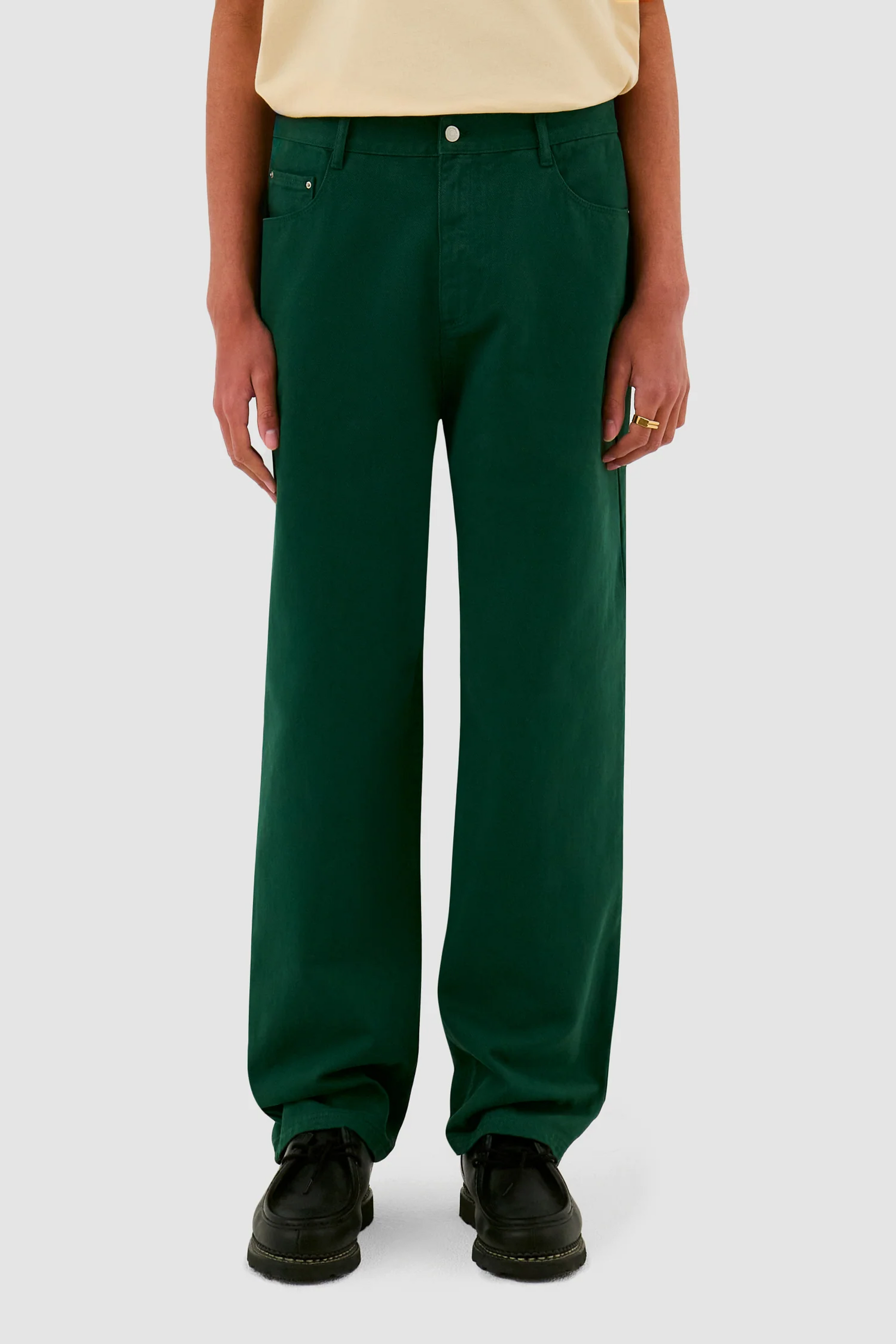 Pantalon Arte - Embroidery Pocket Pants (Green)