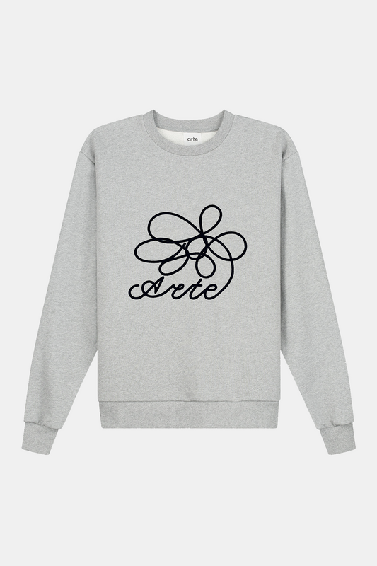 Sweatshirt Arte - Flower Logo Crewneck (Grey)