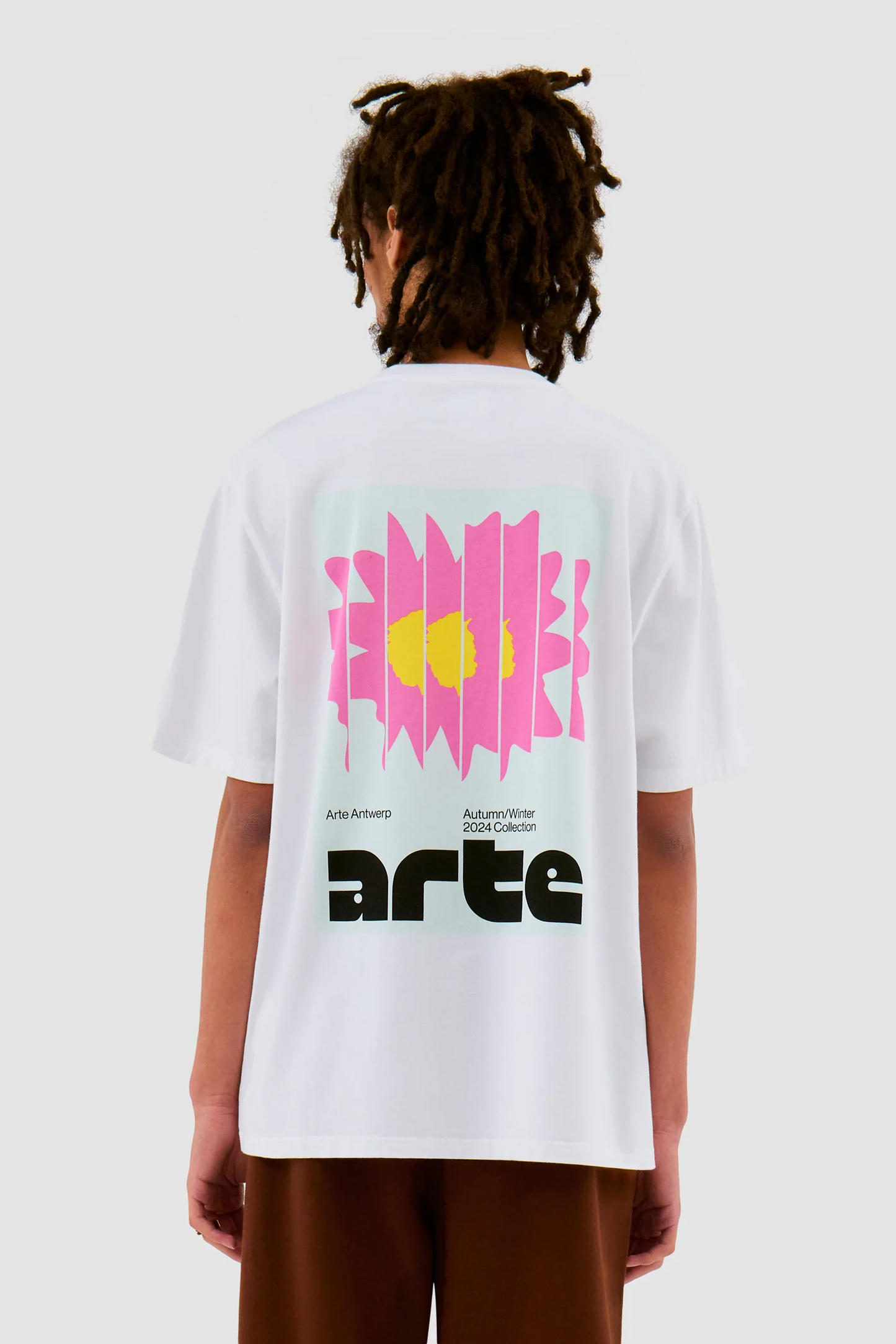 T-Shirt Arte - Flower Poster T-shirt (White)