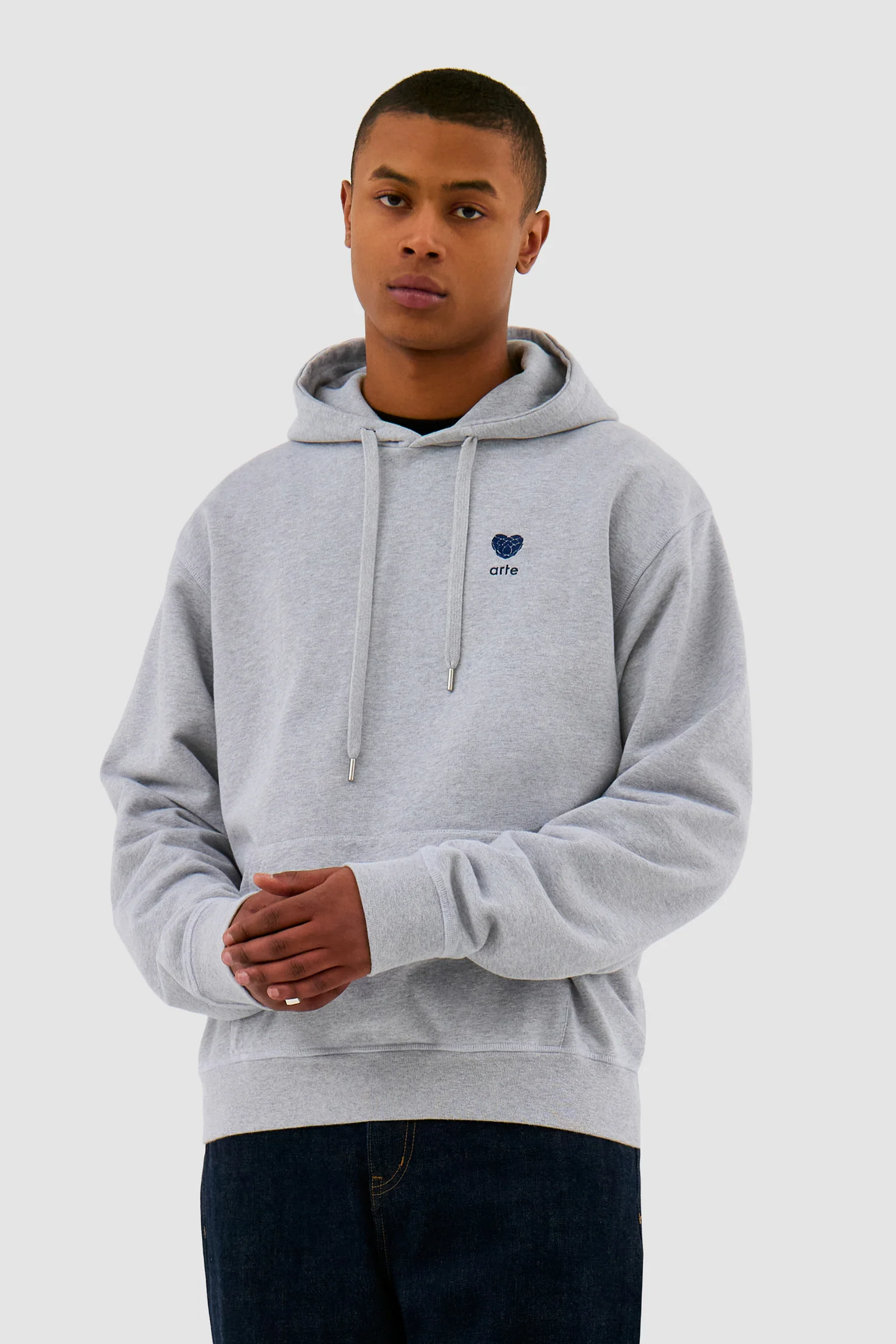 Sweat Capuche - Heart Flower Hoodie (Grey)