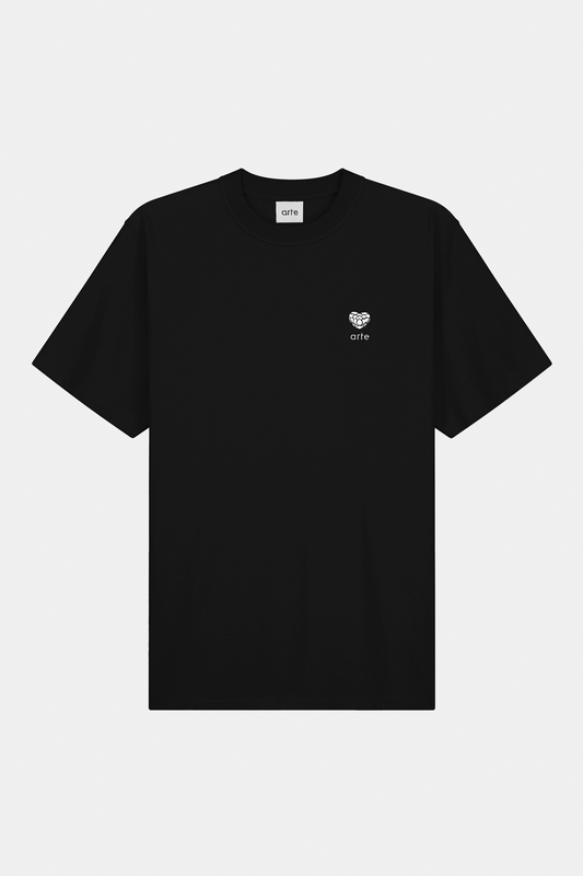 T-Shirt Arte - Heart Logo T-shirt (Black)