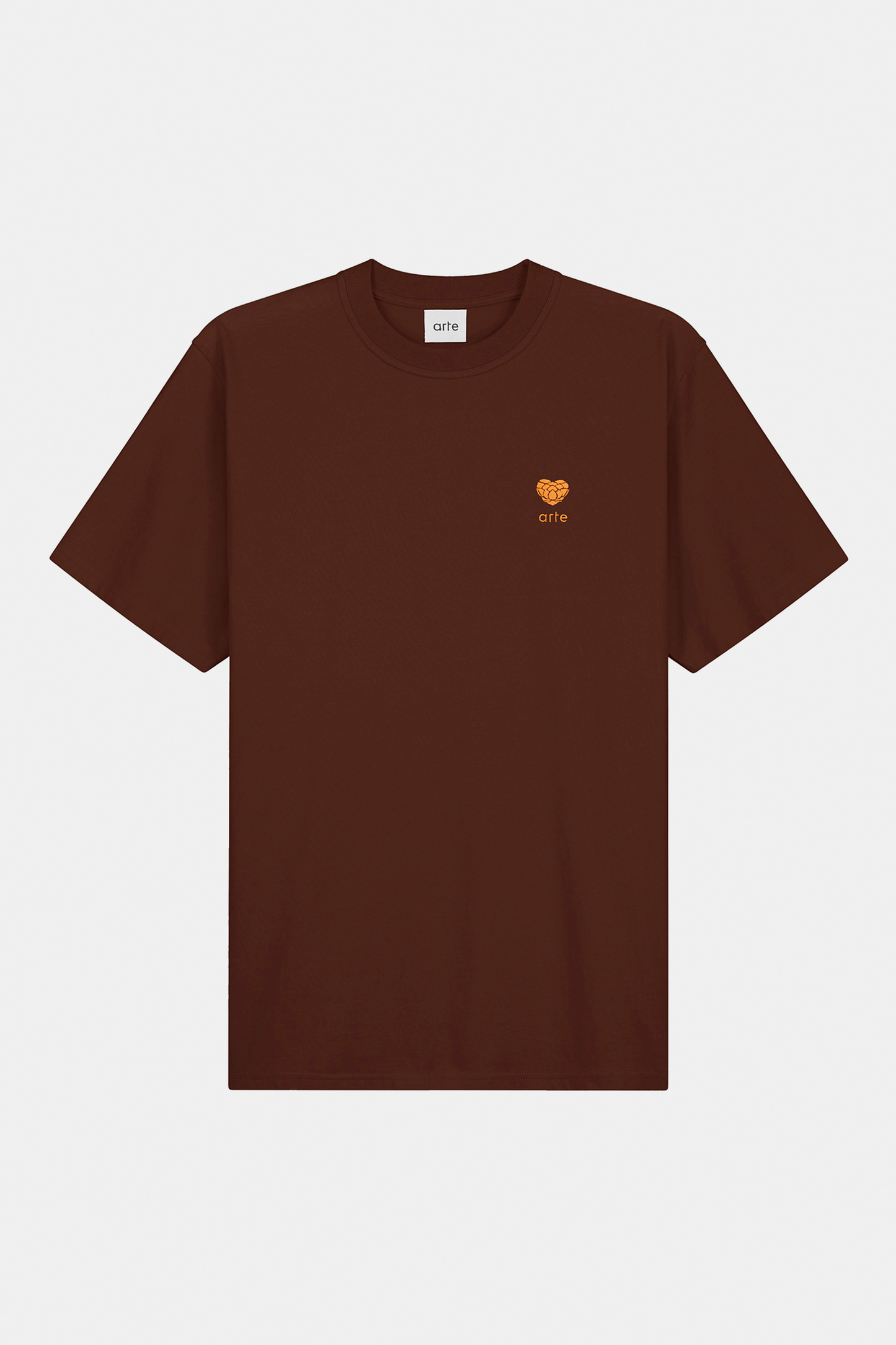 T-Shirt Arte - Heart Logo T-shirt (Brown)