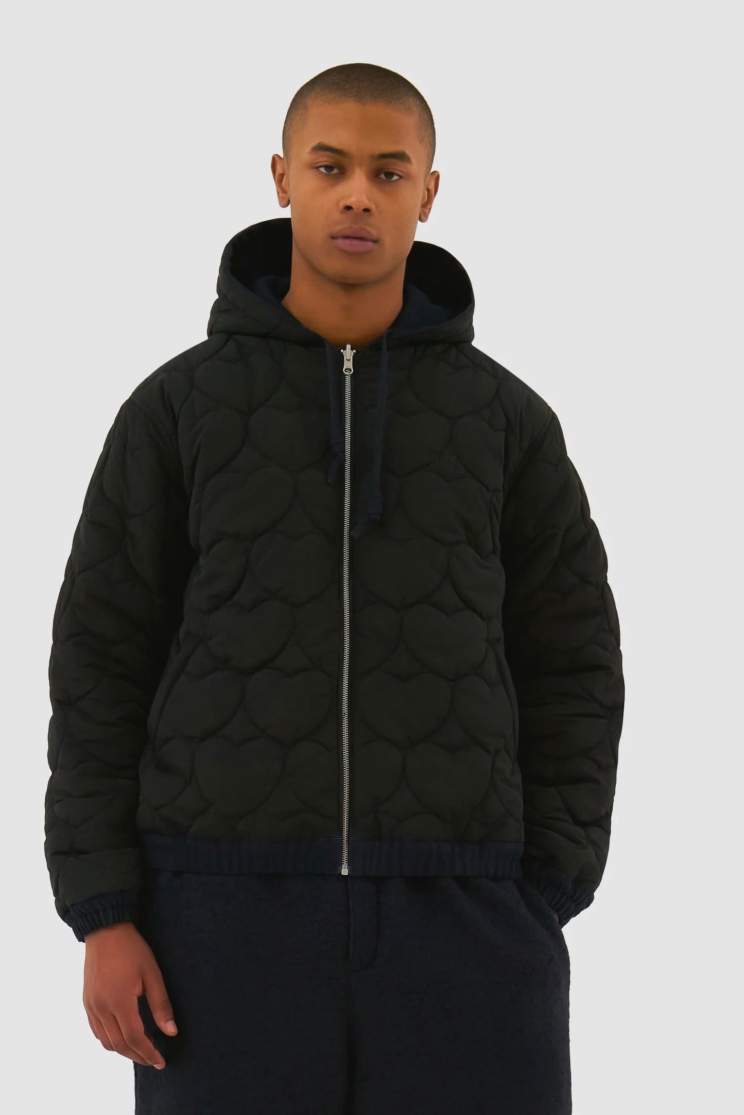 Reversible Hooded Jacket (Navy)