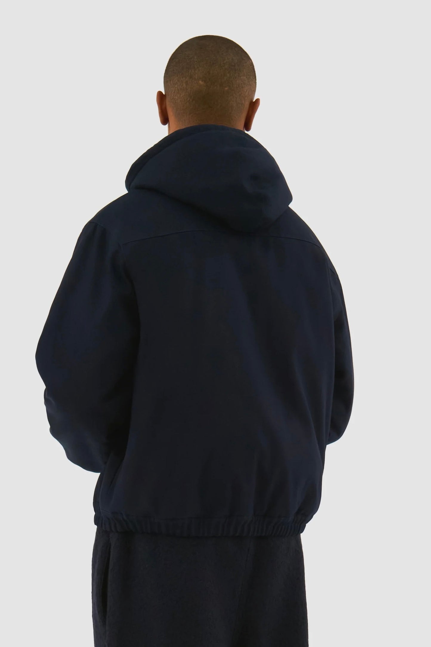 Reversible Hooded Jacket (Navy)