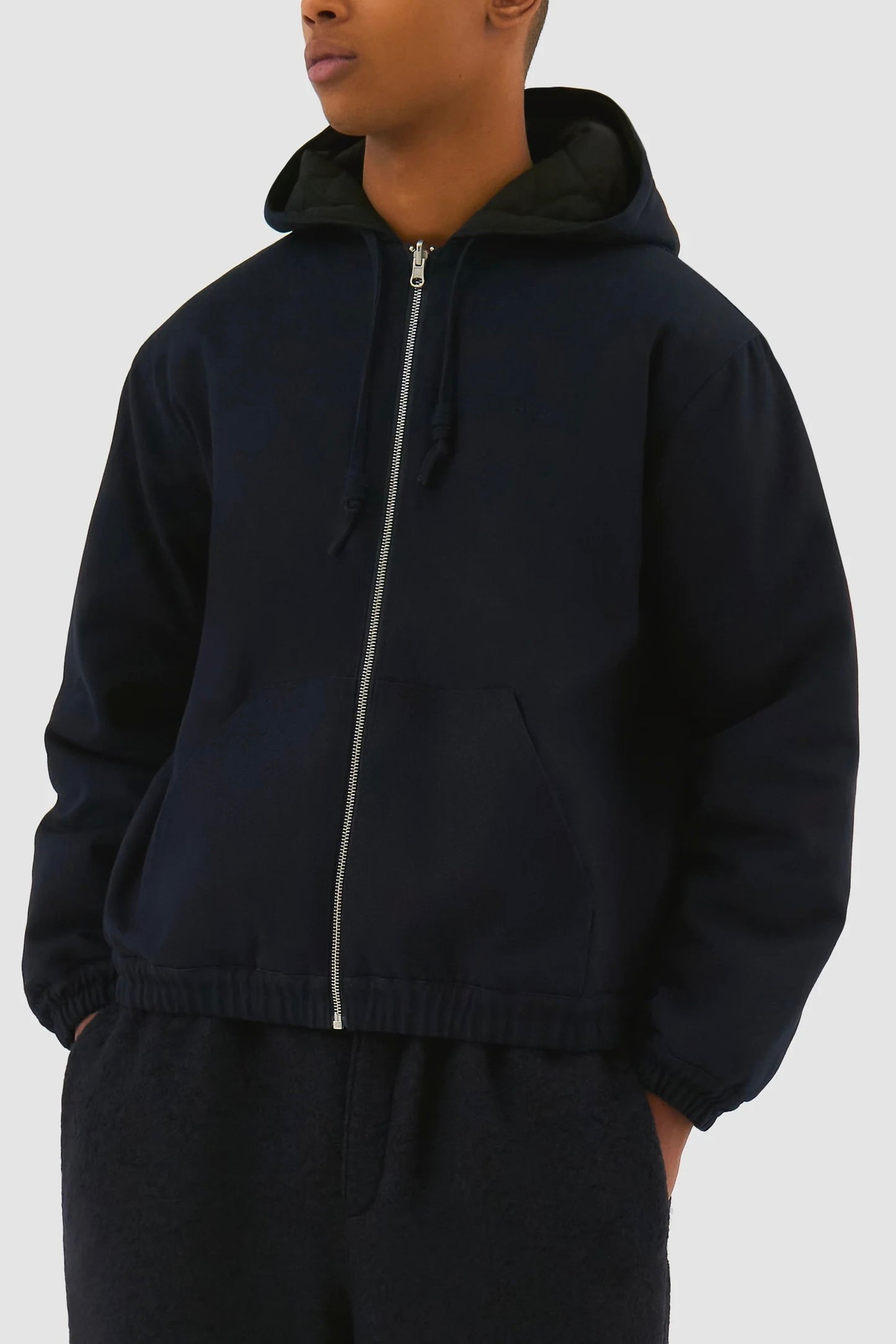 Reversible Hooded Jacket (Navy)