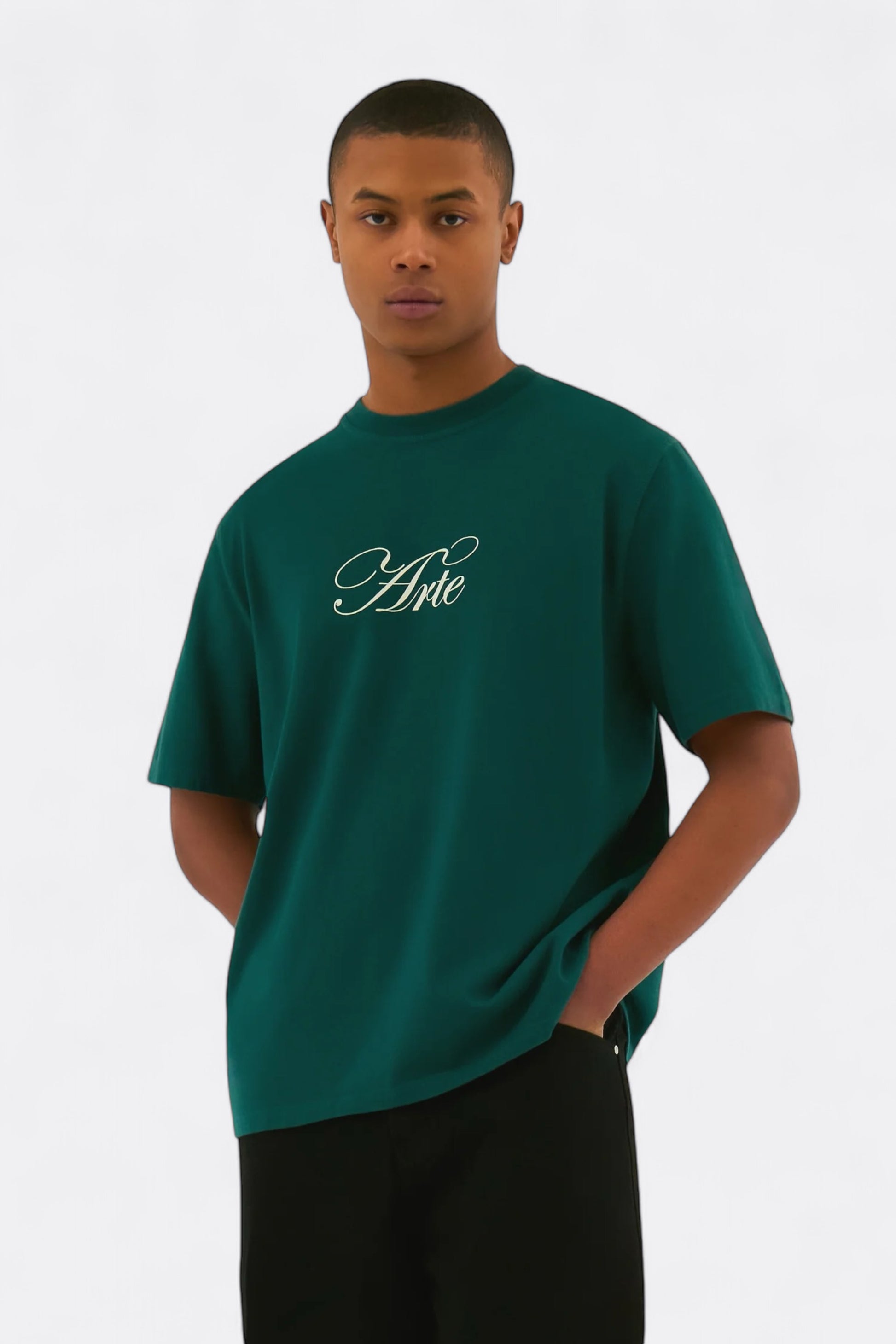 T-Shirt Arte - Script Logo T-shirt (Green)