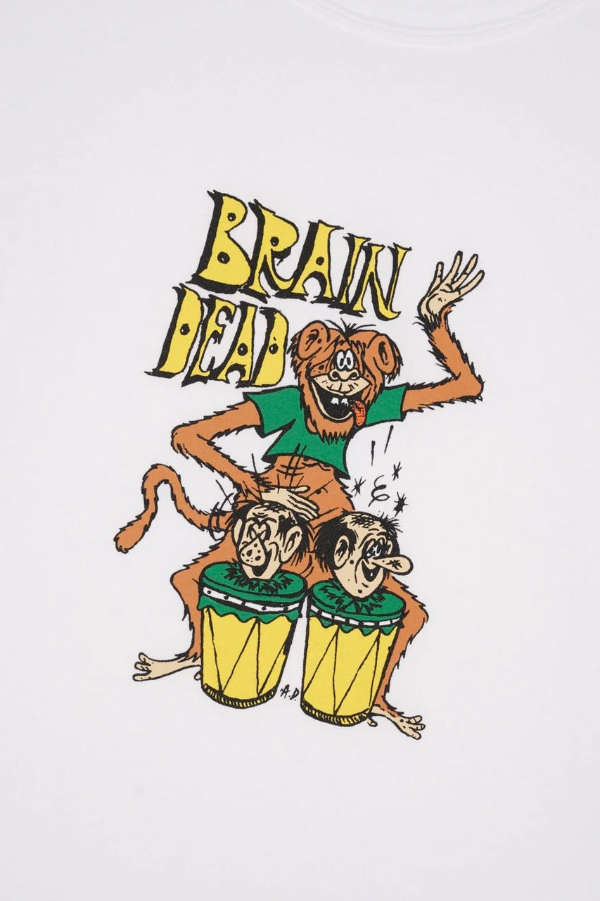 T-Shirt BRAIN DEAD - Bongo Brain T-Shirt (White)