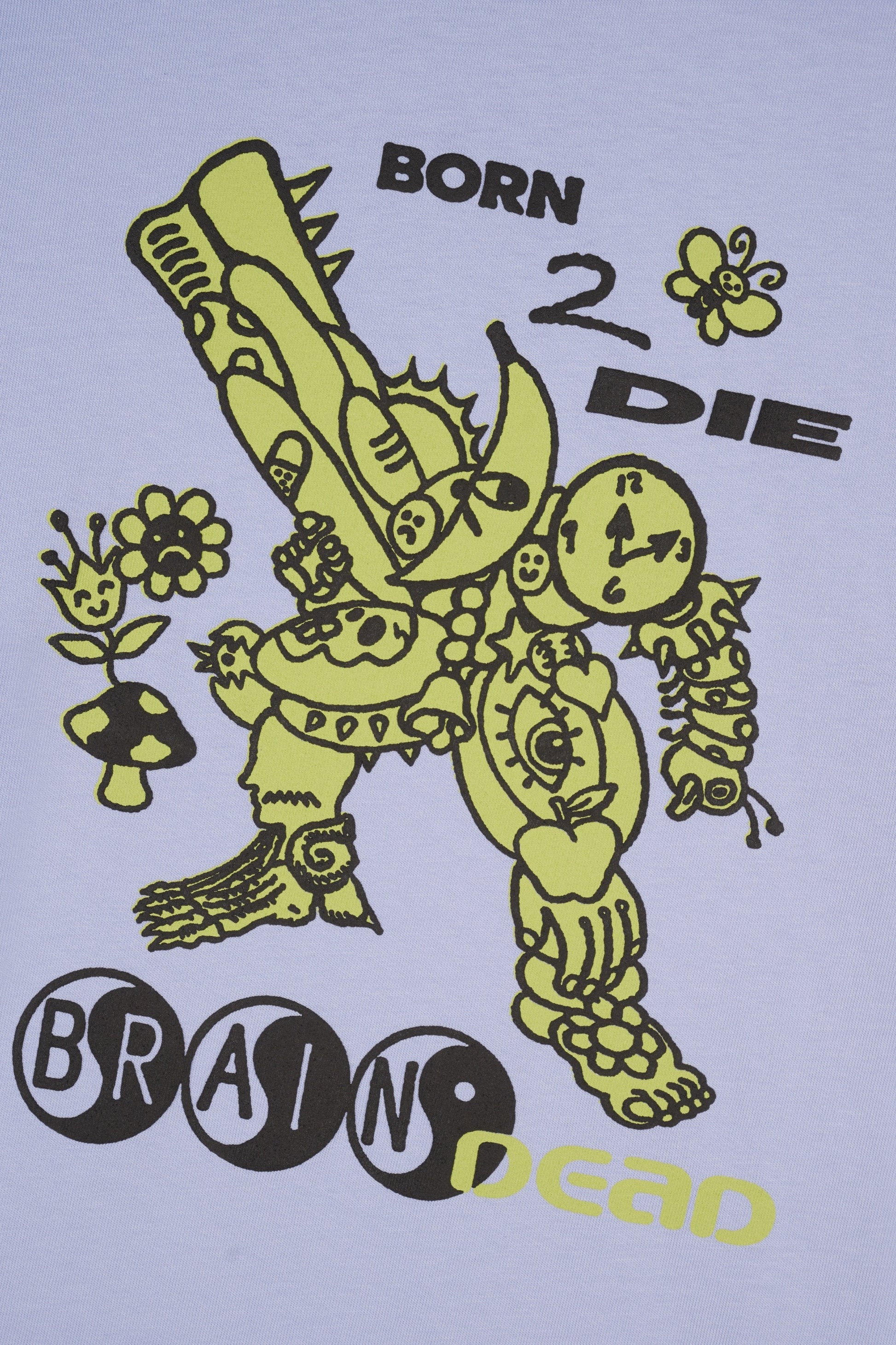 T-Shirt Brain Dead - Born 2 Die T-Shirt (Periwinkle)