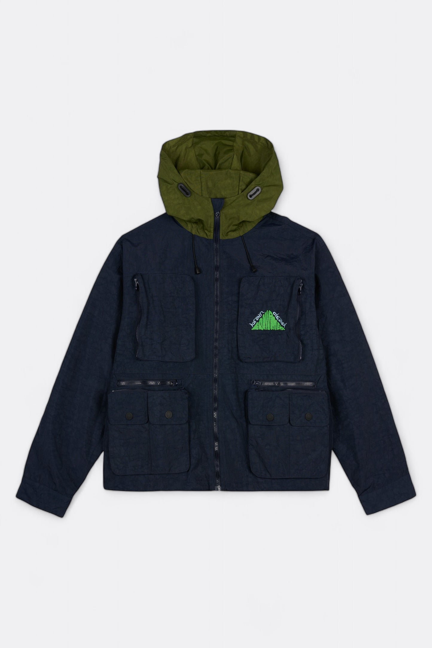 Veste Brain Dead - Cropped Hunting Jacket (Navy)