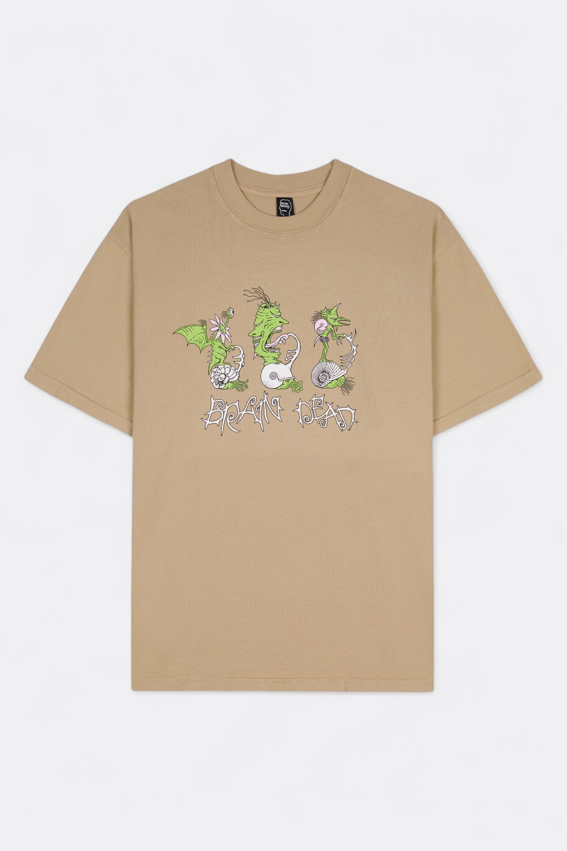 T-Shirt Brain Dead - Scooter Freaks T-Shirt (Sand)