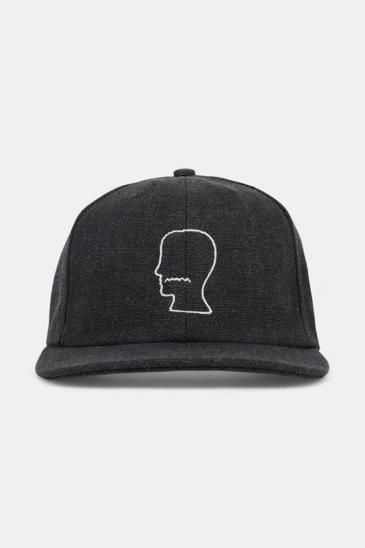 Casquette Brain Dead - Washed Twill Logohead Hat (Black)