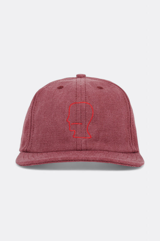 Casquette  Brain Dead - Washed Twill Logohead Hat (Raspberry)