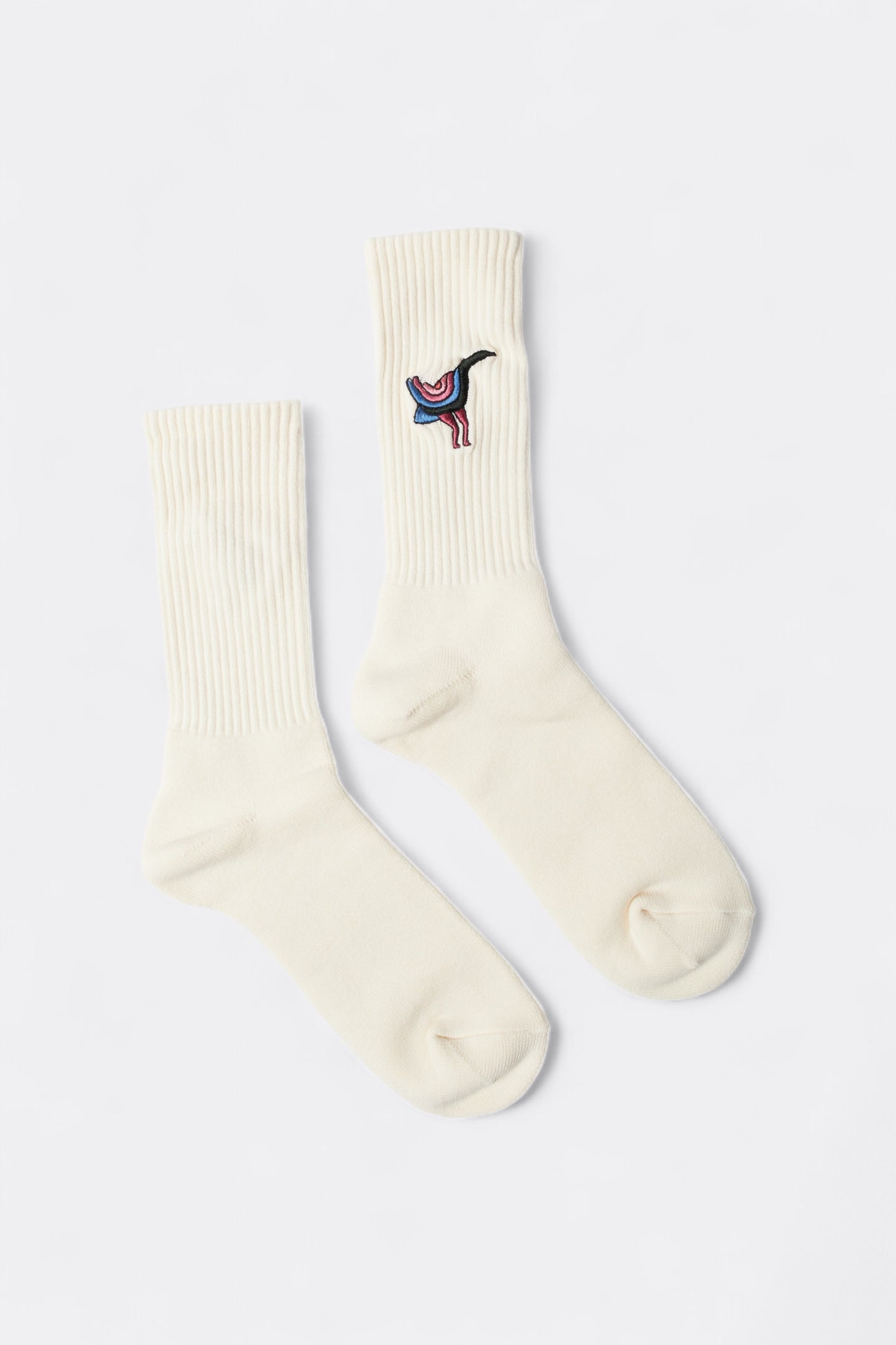 Chaussettes BY PARRA - Angry Duck Crew Socks (Off White)