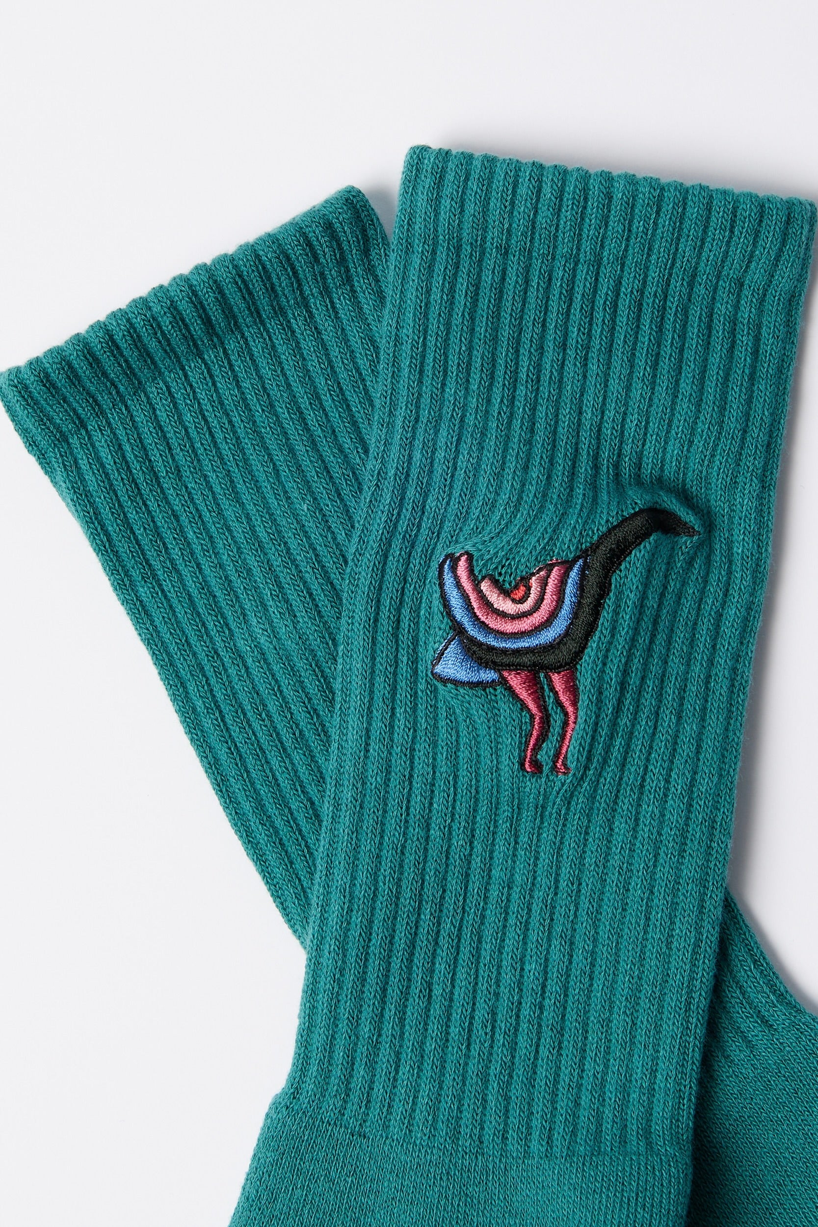 Chaussettes BY PARRA - Angry Duck Crew Socks (Pine Green)