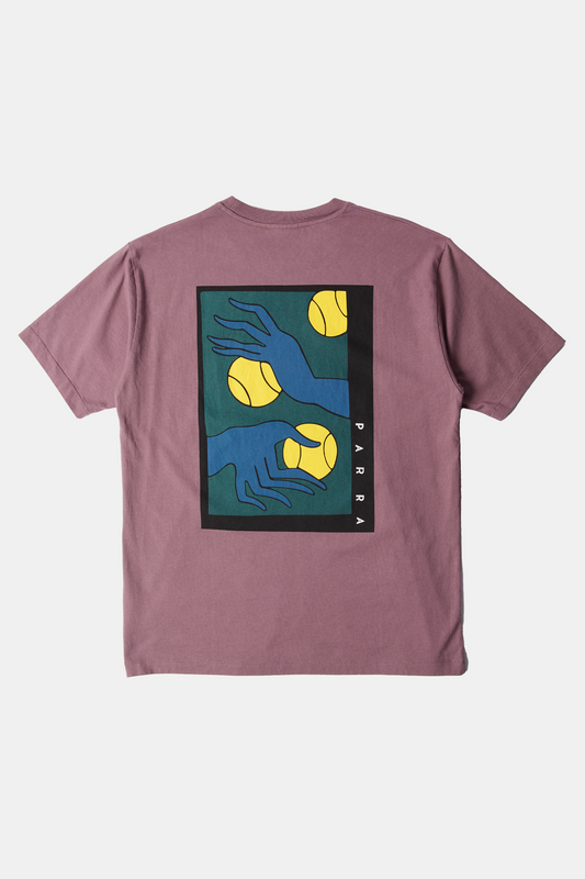 T-Shirt By Parra - Ball Catcher T-Shirt (Dusty Rose)