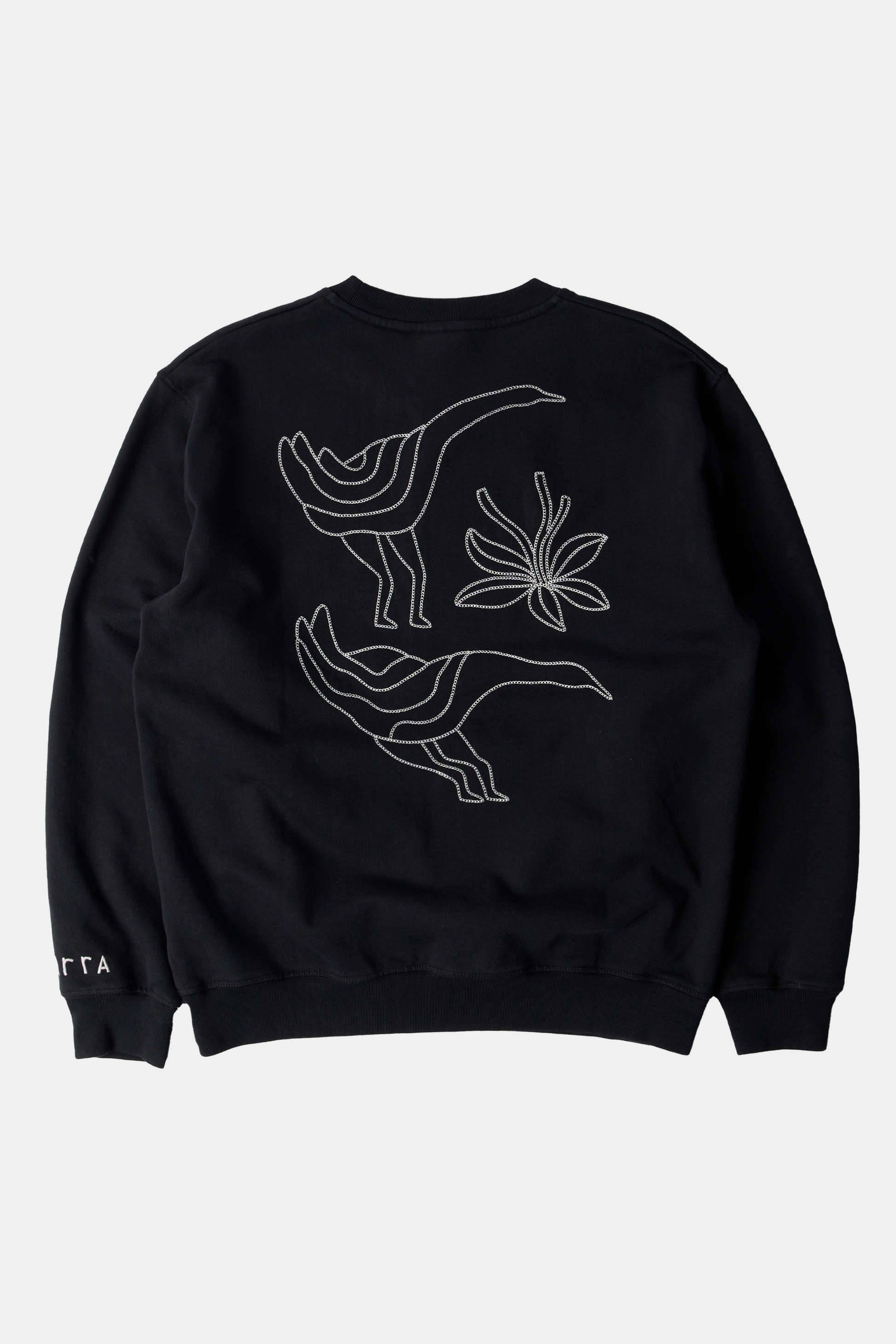 Duck Sweatshirt By Parra - Attack Crew Neck Sweatshirt (Black)