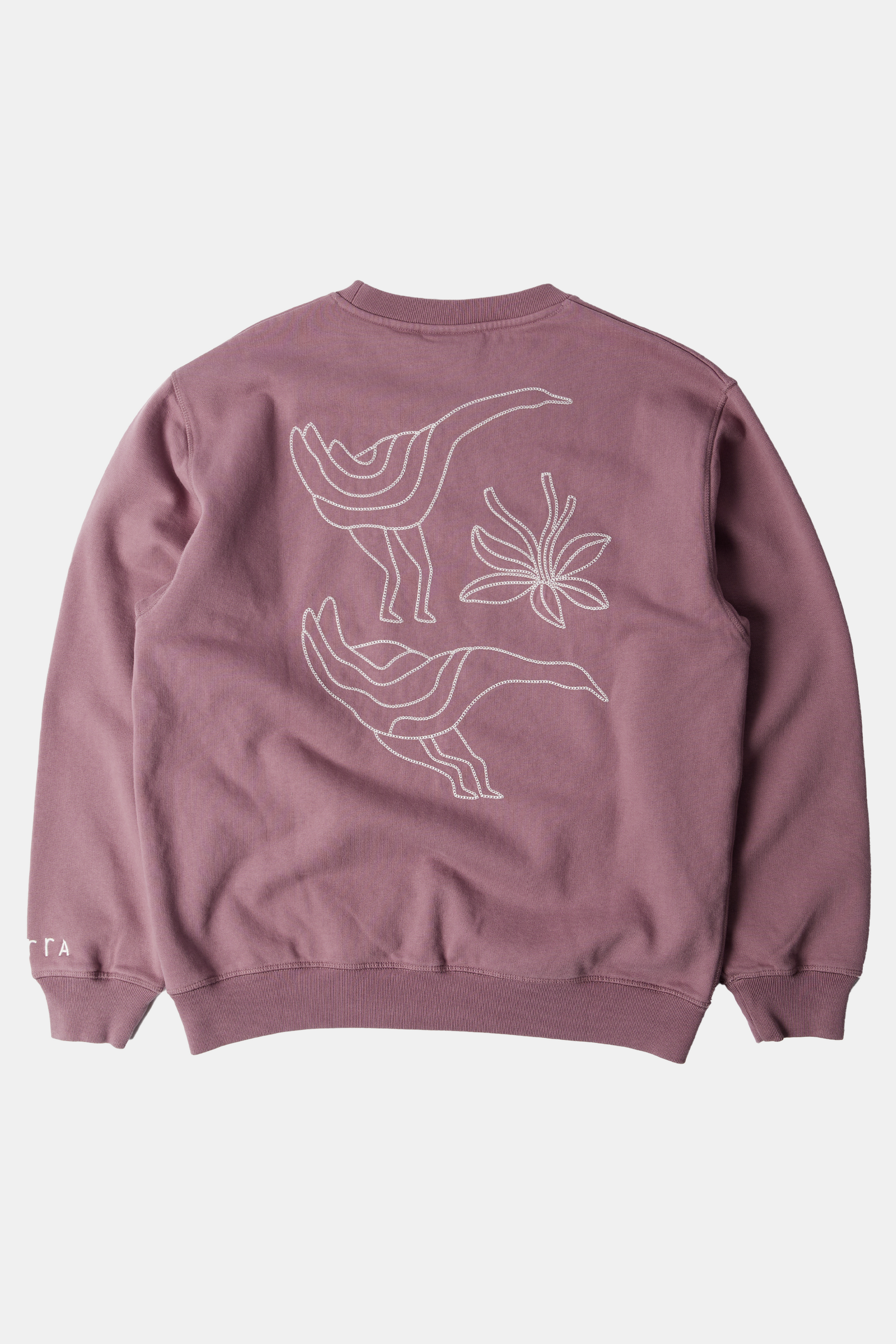 Sweatshirt By Parra - Duck Attack Crew Neck Sweatshirt (Dusty Rose)