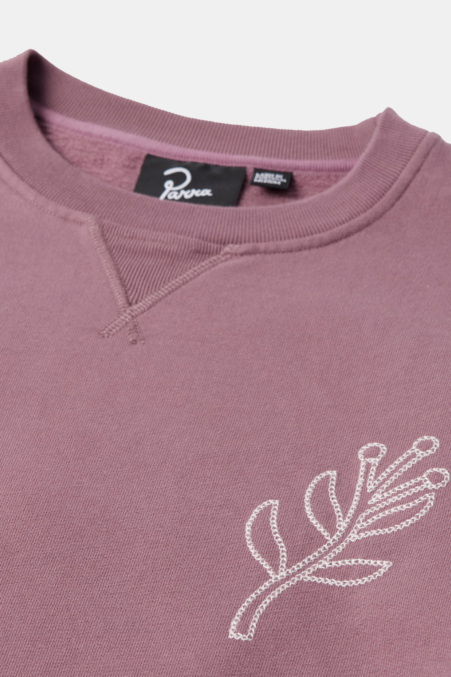 Sweatshirt By Parra - Duck Attack Crew Neck Sweatshirt (Dusty Rose)