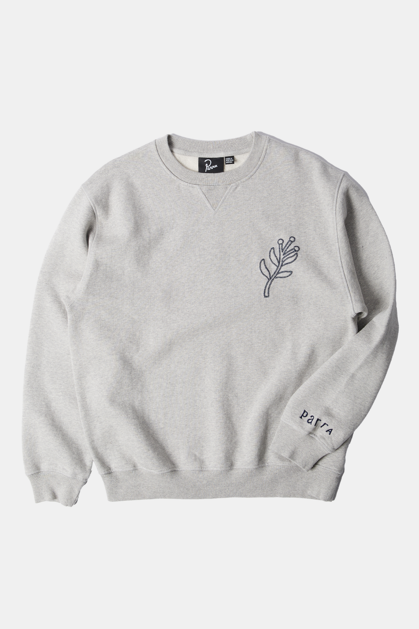 Sweatshirt By Parra - Duck Attack Crew Neck Sweatshirt (Heather Grey)