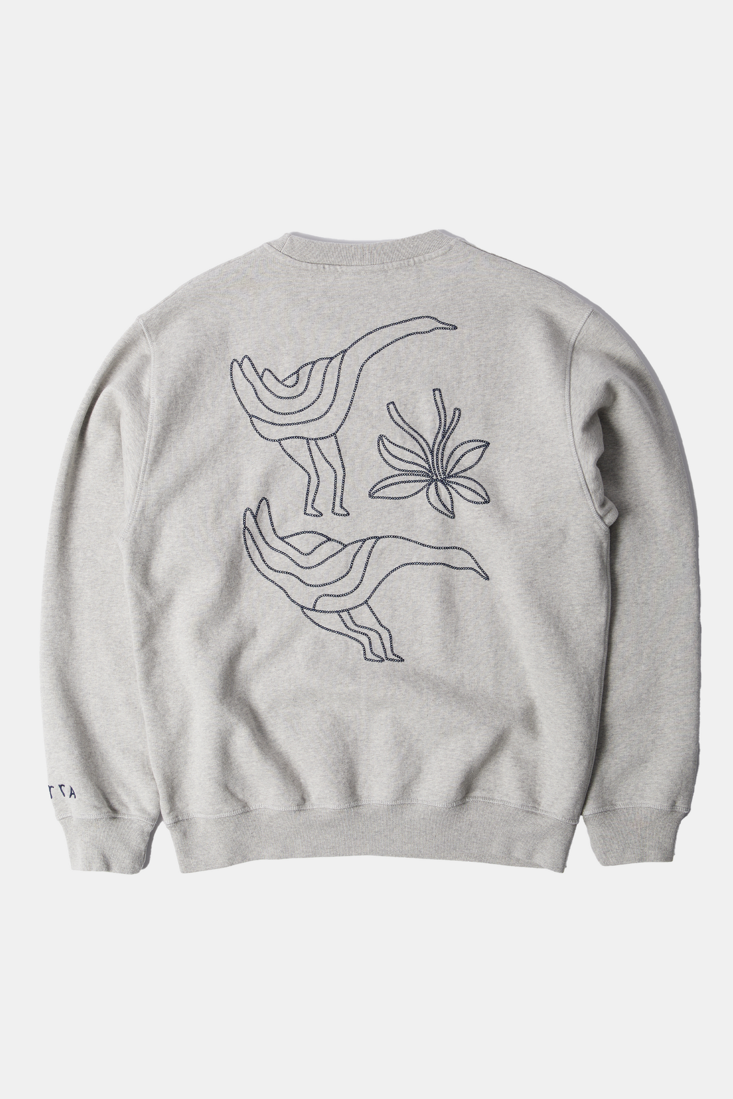 Sweatshirt By Parra - Duck Attack Crew Neck Sweatshirt (Heather Grey)