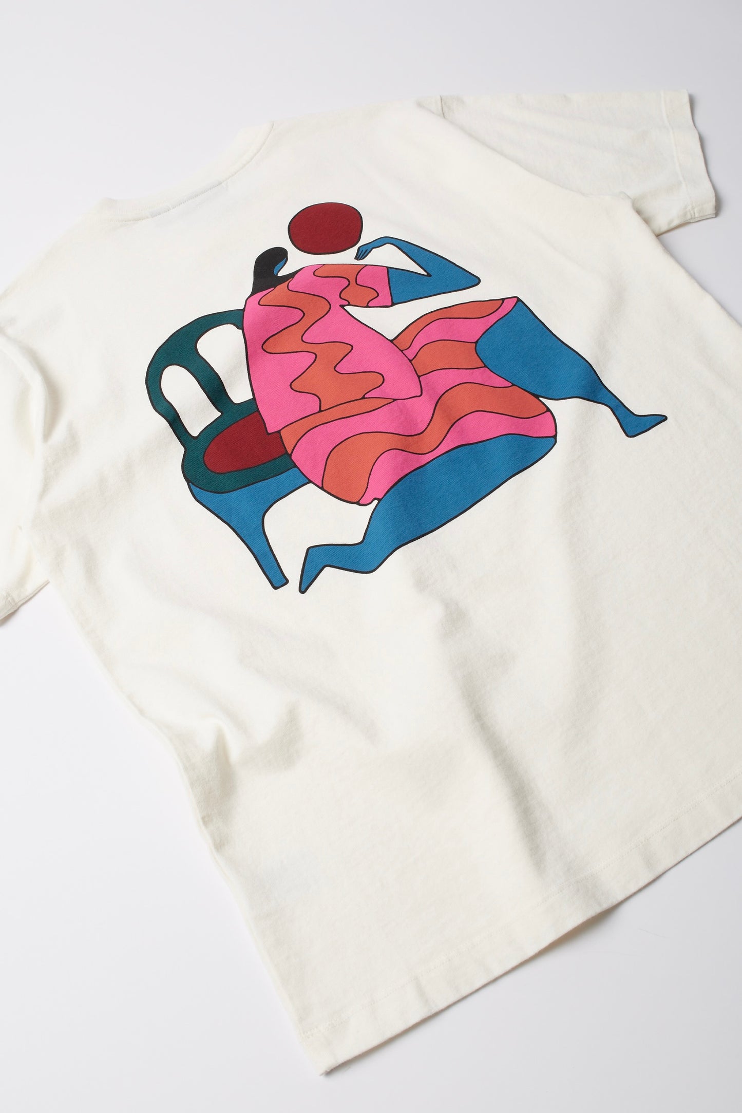 T-Shirt BY PARRA - Face Ball T-Shirt (Off White)