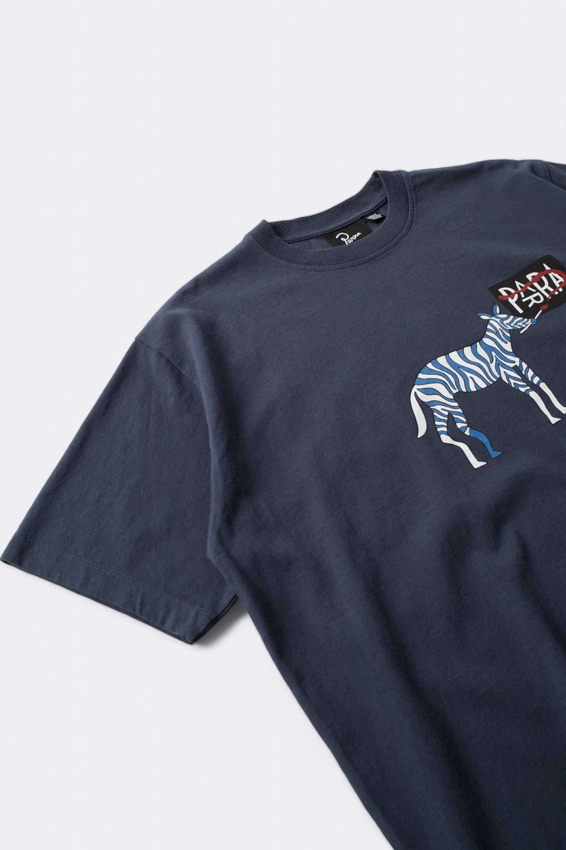 T-Shirt By Parra - No Parra Ever T-Shirt (Navy Blue)