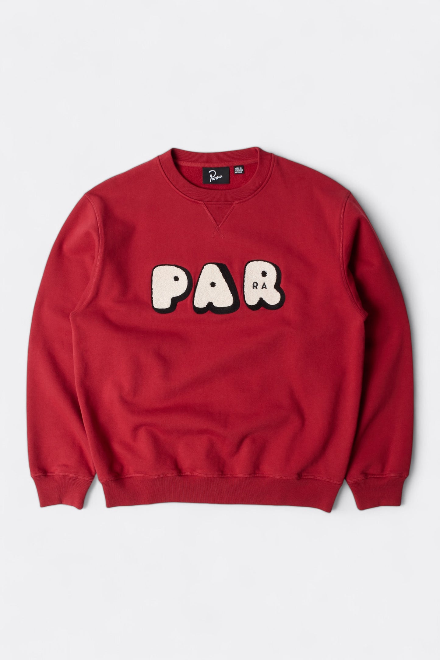 Sweatshirt BY PARRA - Rounded PAR Crew Neck Sweatshirt (Ruby Red)