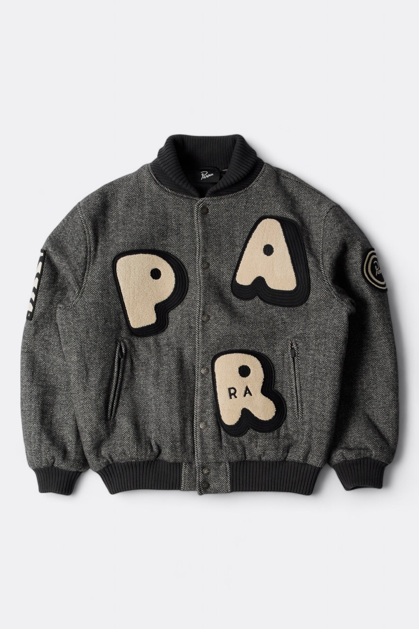 Veste By Parra - Rounded PAR Varsity Jacket (Dark Grey)