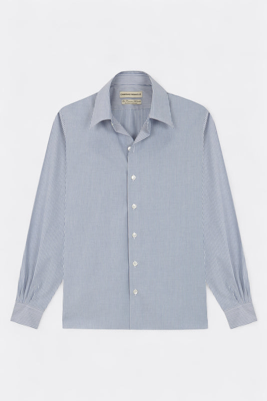 Chemise CAMISAS MANOLO - Camisa Shirt (Blue / White Stripes)