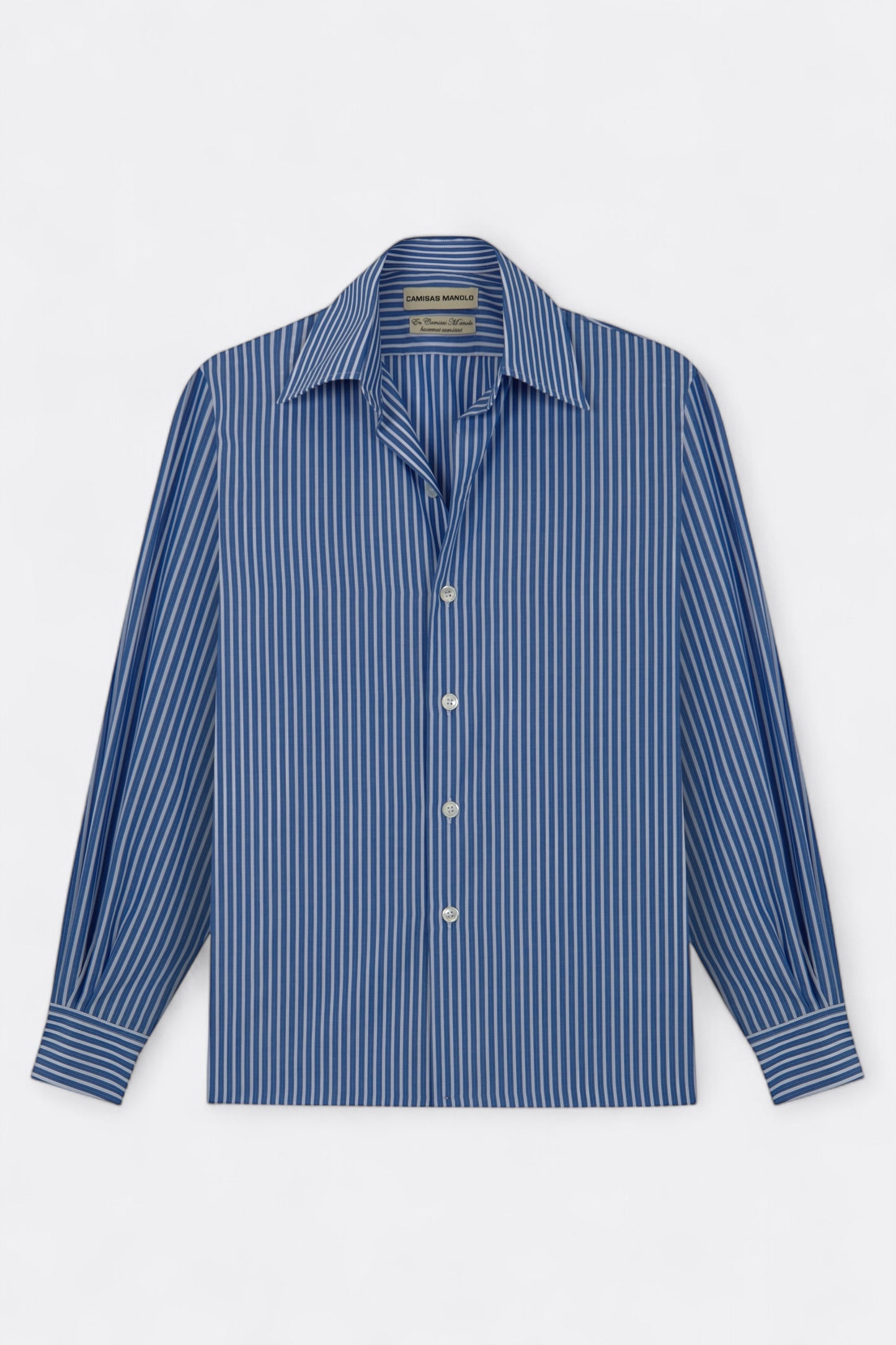 Chemise CAMISAS MANOLO - Camisa Shirt (Dark Blue / White Stripes)