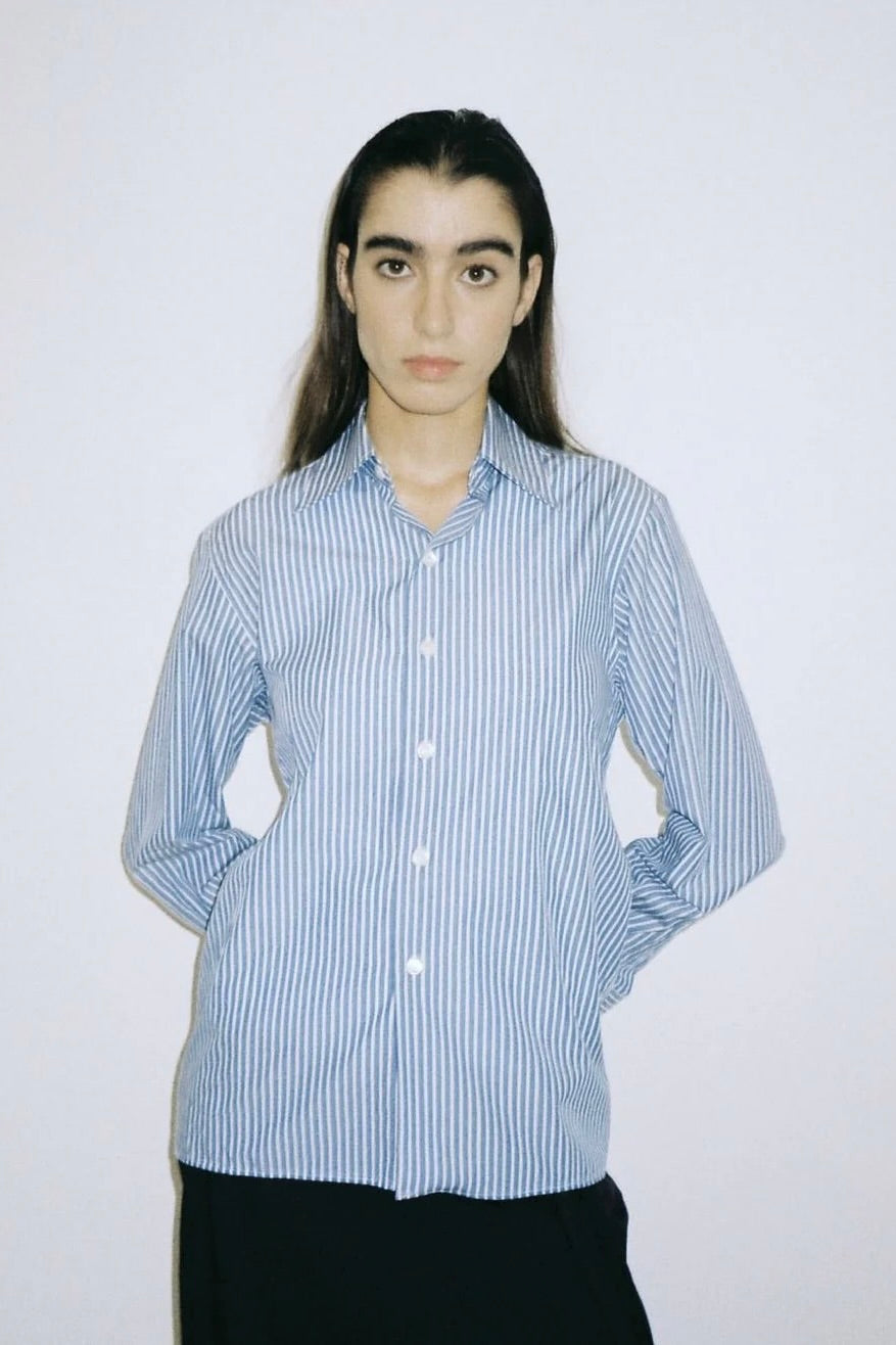 Chemise CAMISAS MANOLO - Camisa Shirt (Dark Blue / White Stripes)