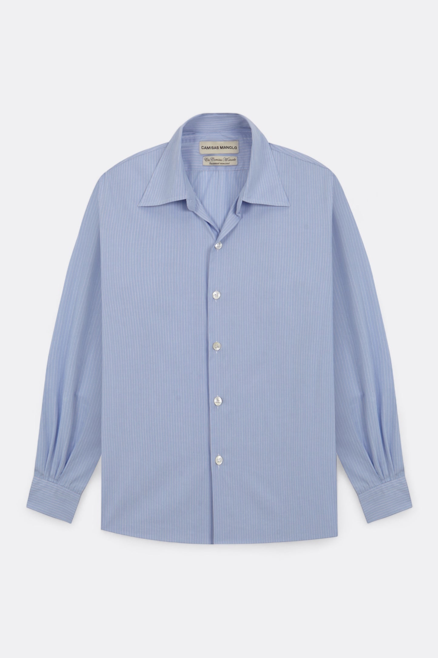 Chemise Camisas Manolo - Normal Shirt (Blue / White Stripes 2)