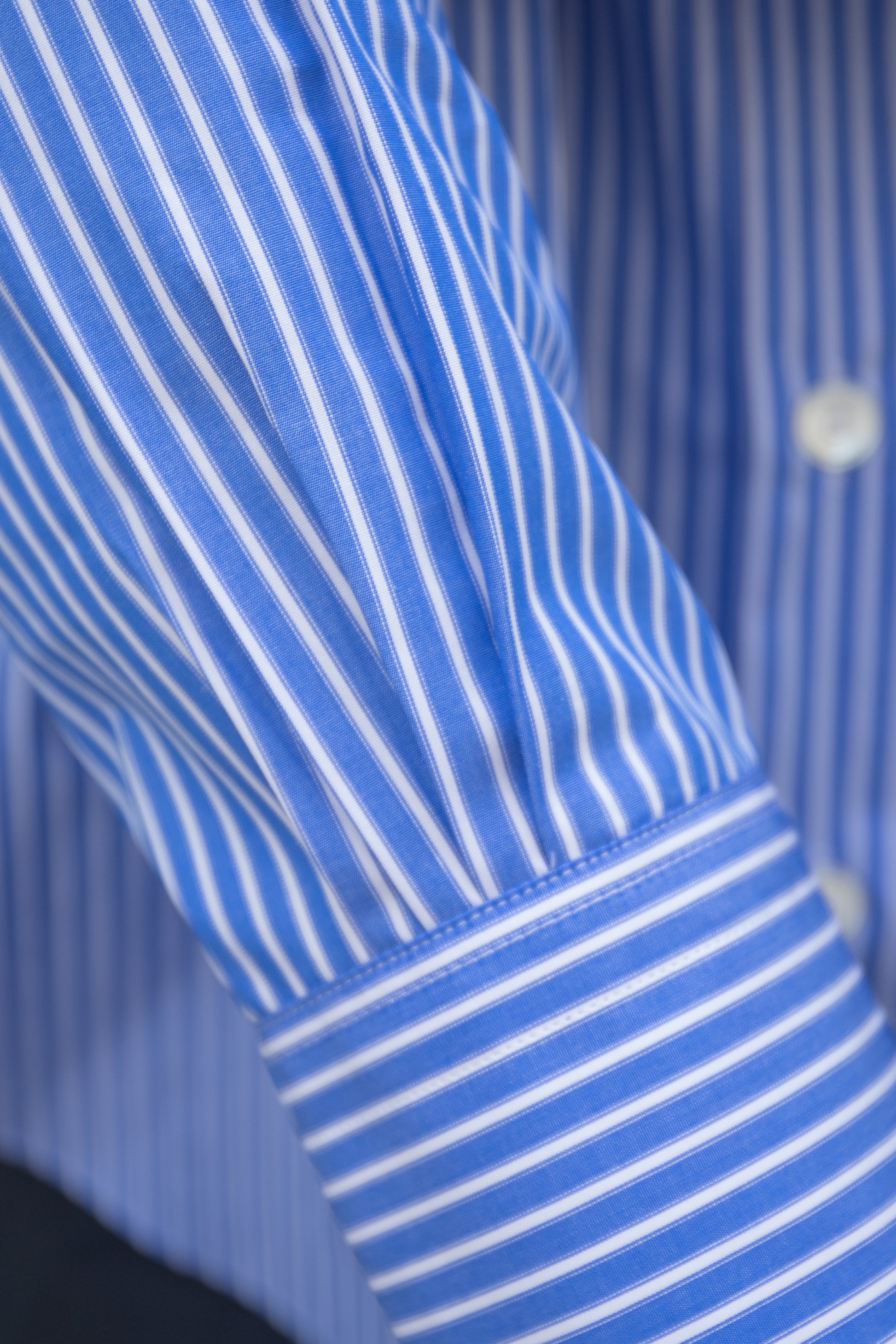 Chemise Camisas Manolo - Normal Shirt (Blue / White Stripes 3)