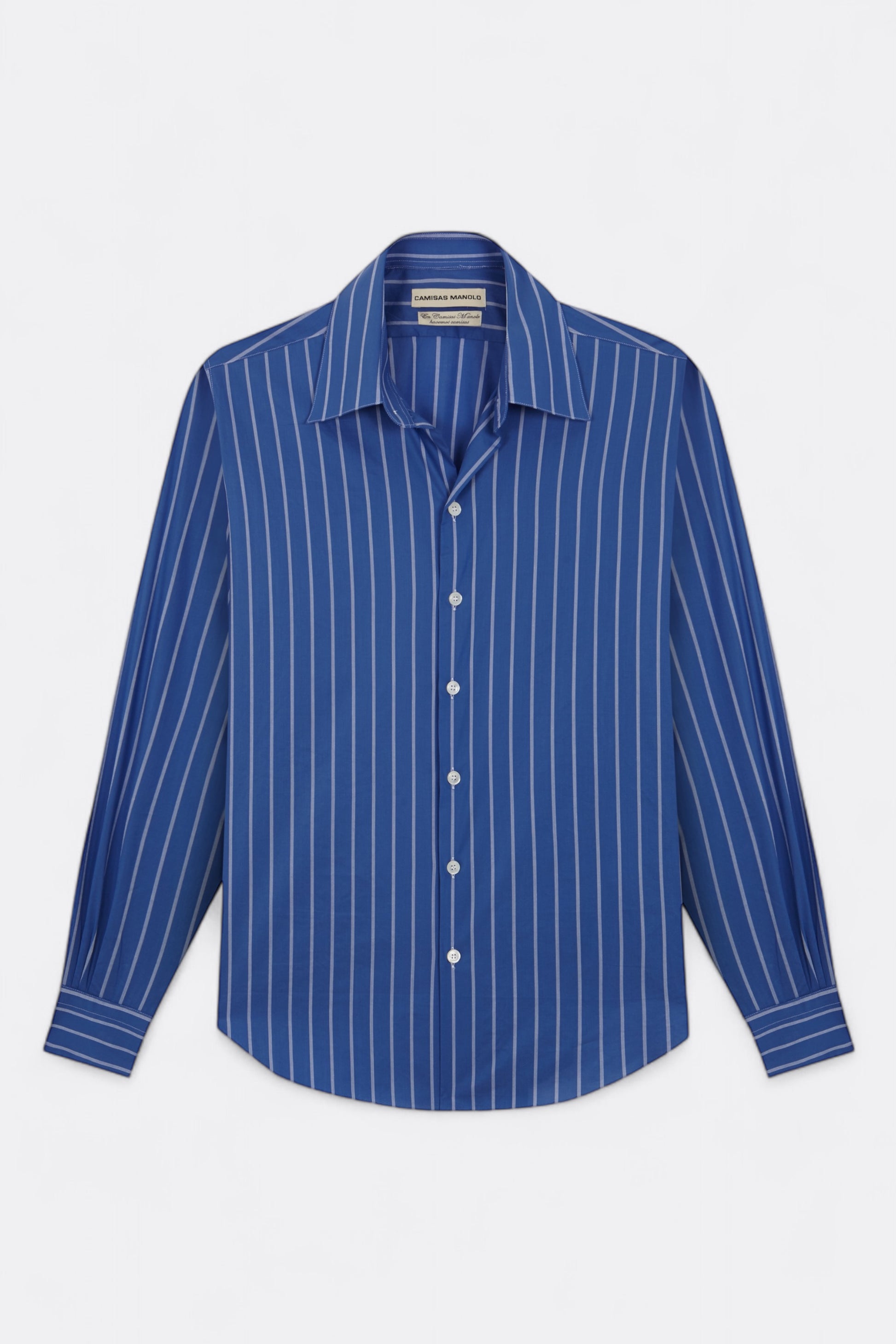 Chemise CAMISAS MANOLO - Normal Shirt (Dark Blue / White Stripes)