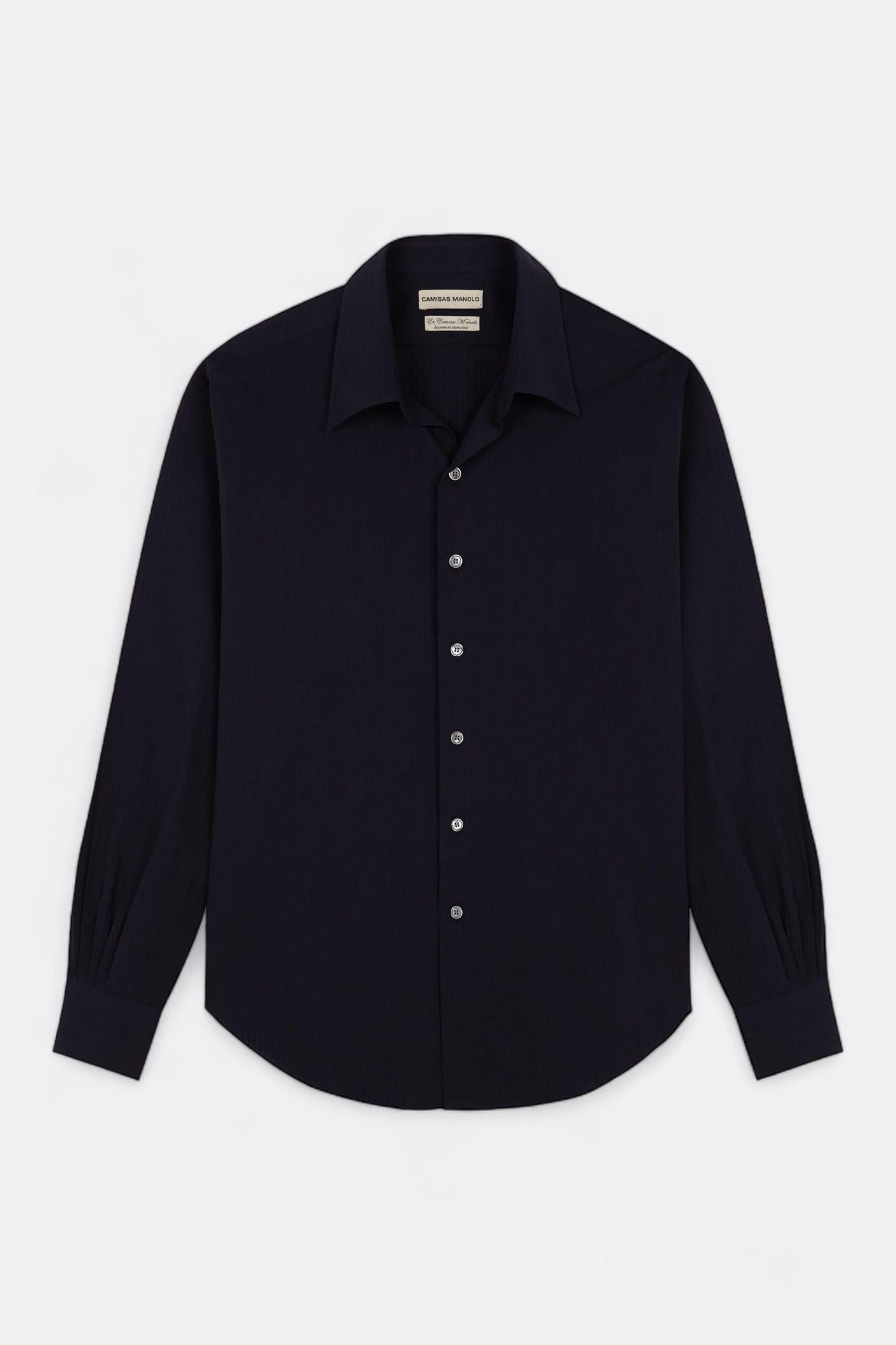 Chemise Camisas Manolo - Normal Shirt (Navy Seersucker)