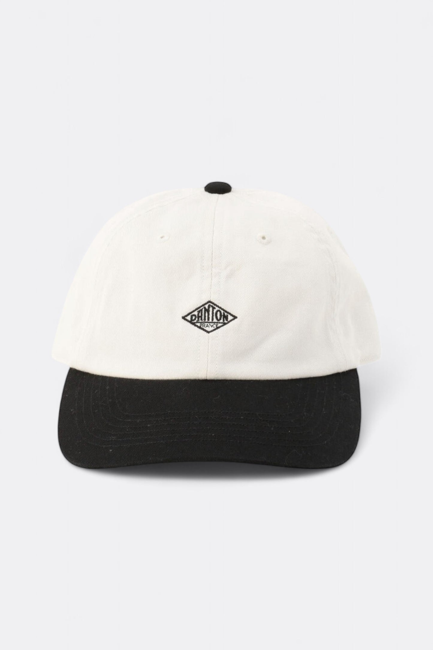 Casquette Danton - Chino Cloth 6 Panel Cap 2 Tone (Ecru / Black)